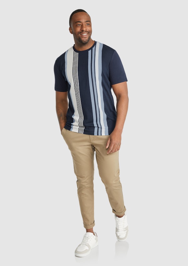Navy Jones Vertical Stripe Tee