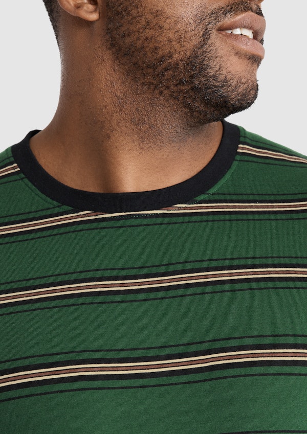 Green Andy Stripe Tee