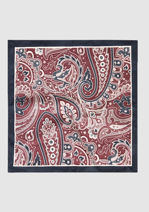 Abstract Paisley Print Pocket Square