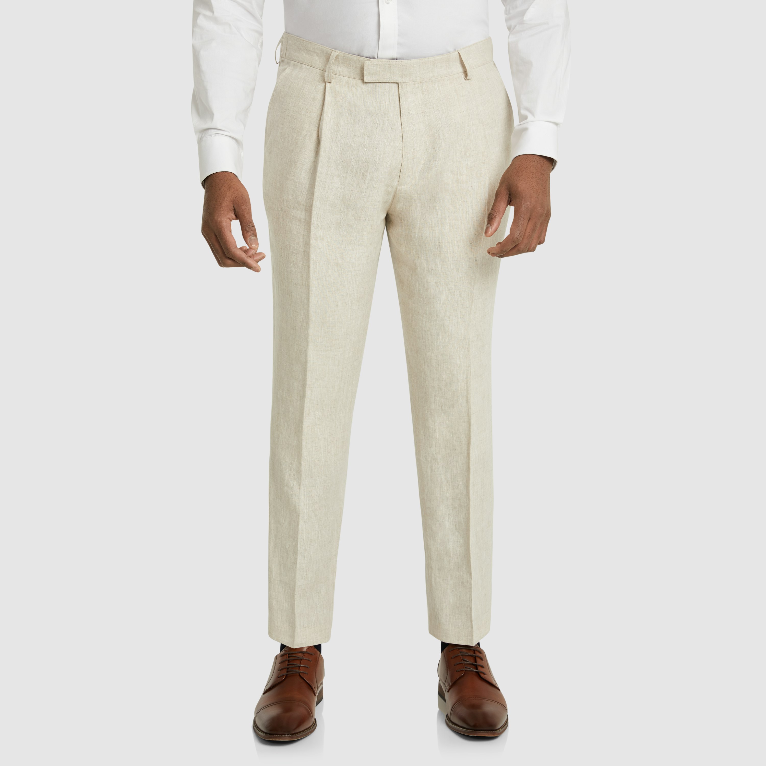 Natural Hemsworth Linen Slim Pant | Men's Bottom | Johnny Bigg US