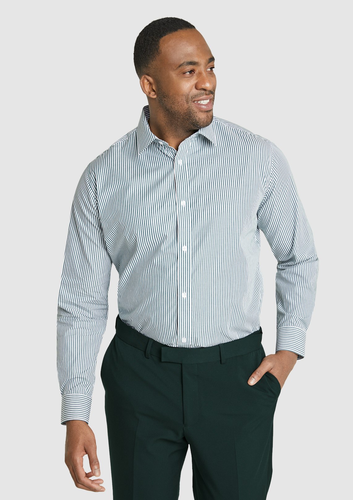 Pinstripe dress shirt on sale