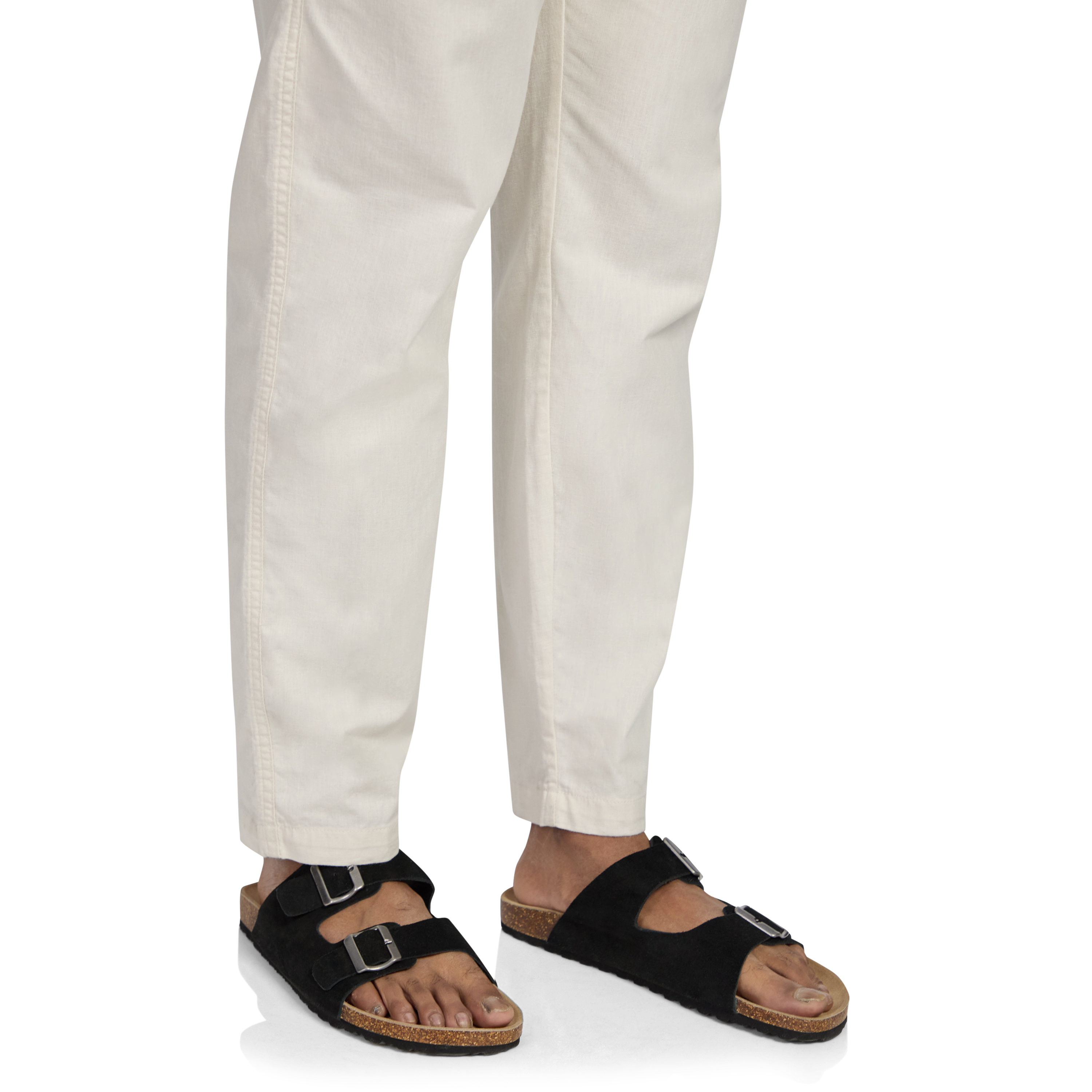 Black Suede Cork Slide