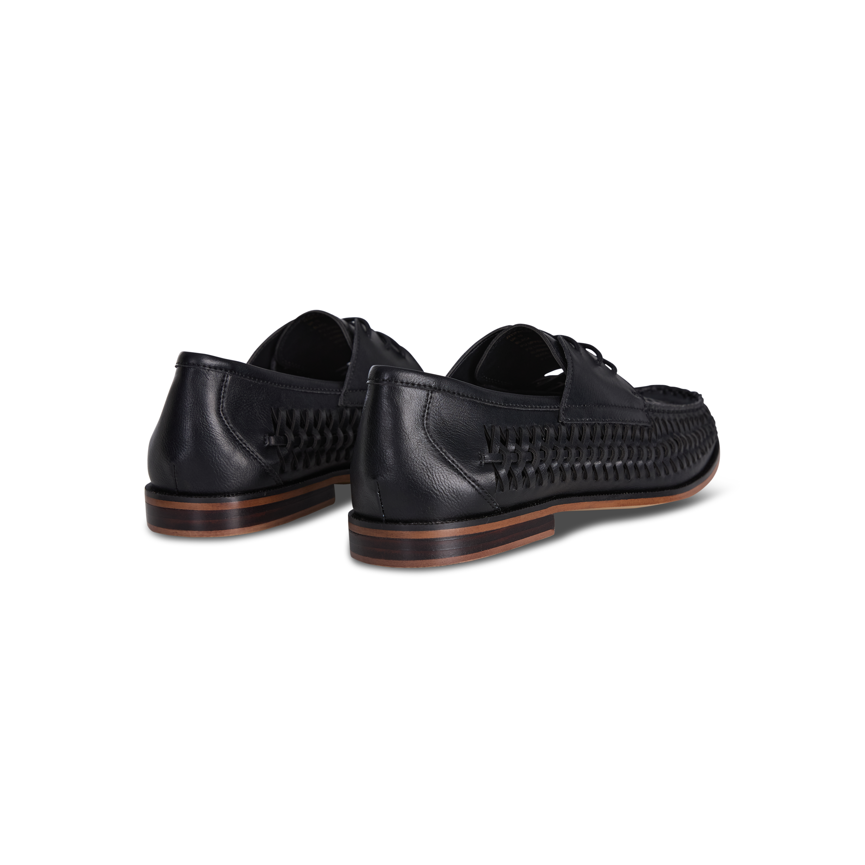 Black Huarache Lace Up Shoe