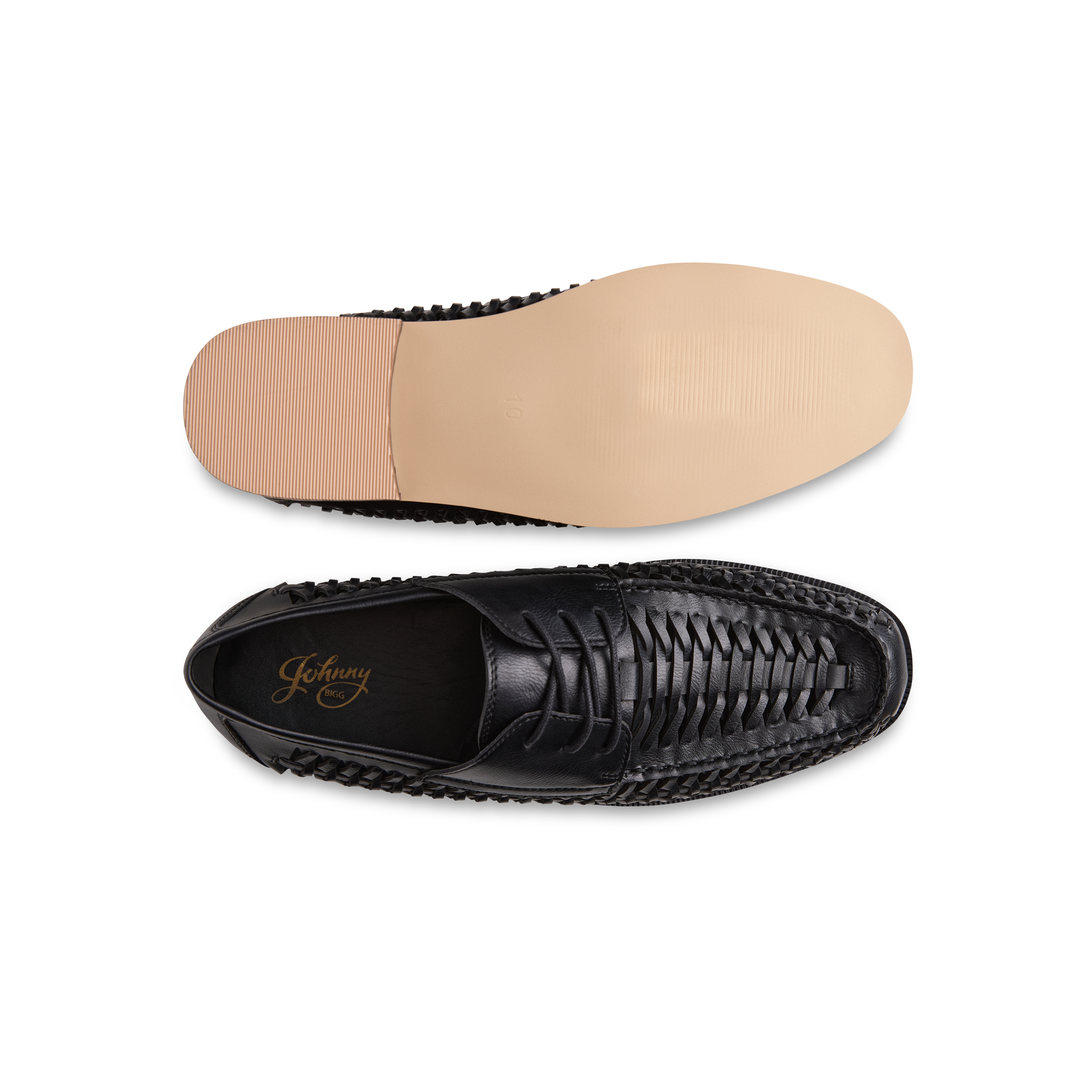 Black Huarache Lace Up Shoe