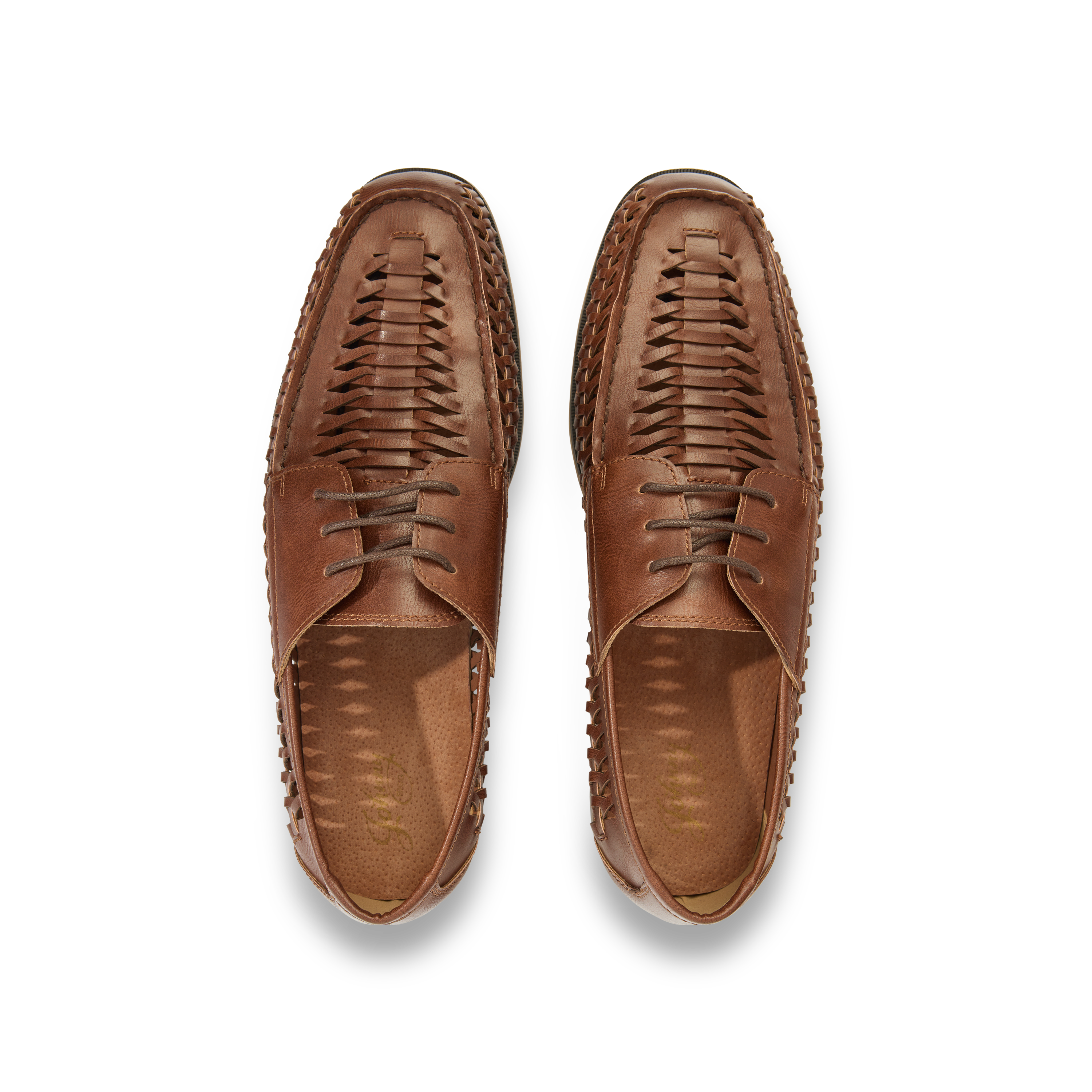 Tan Huarache Lace Up Shoe