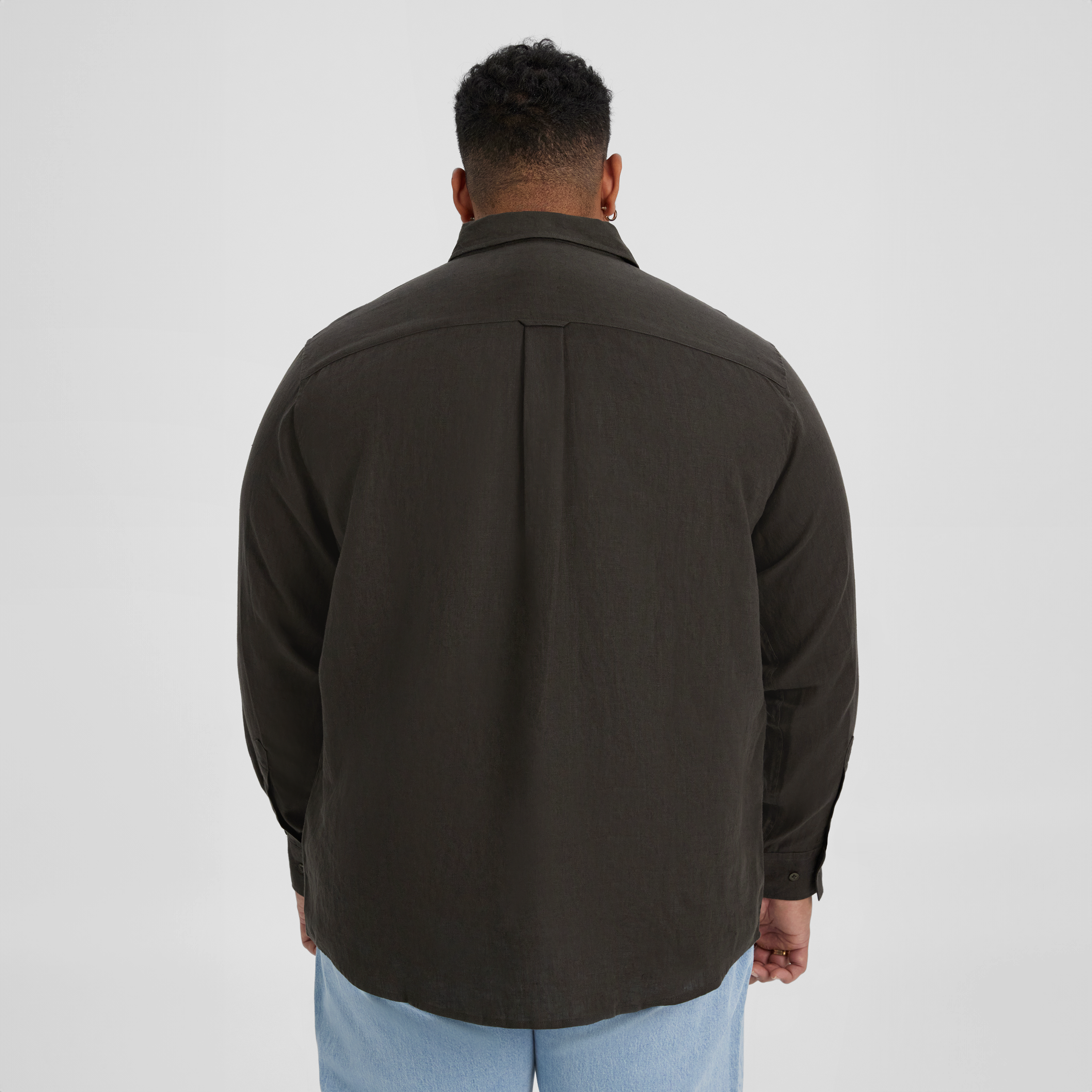 Army Resort Relaxed Fit Linen Shirt