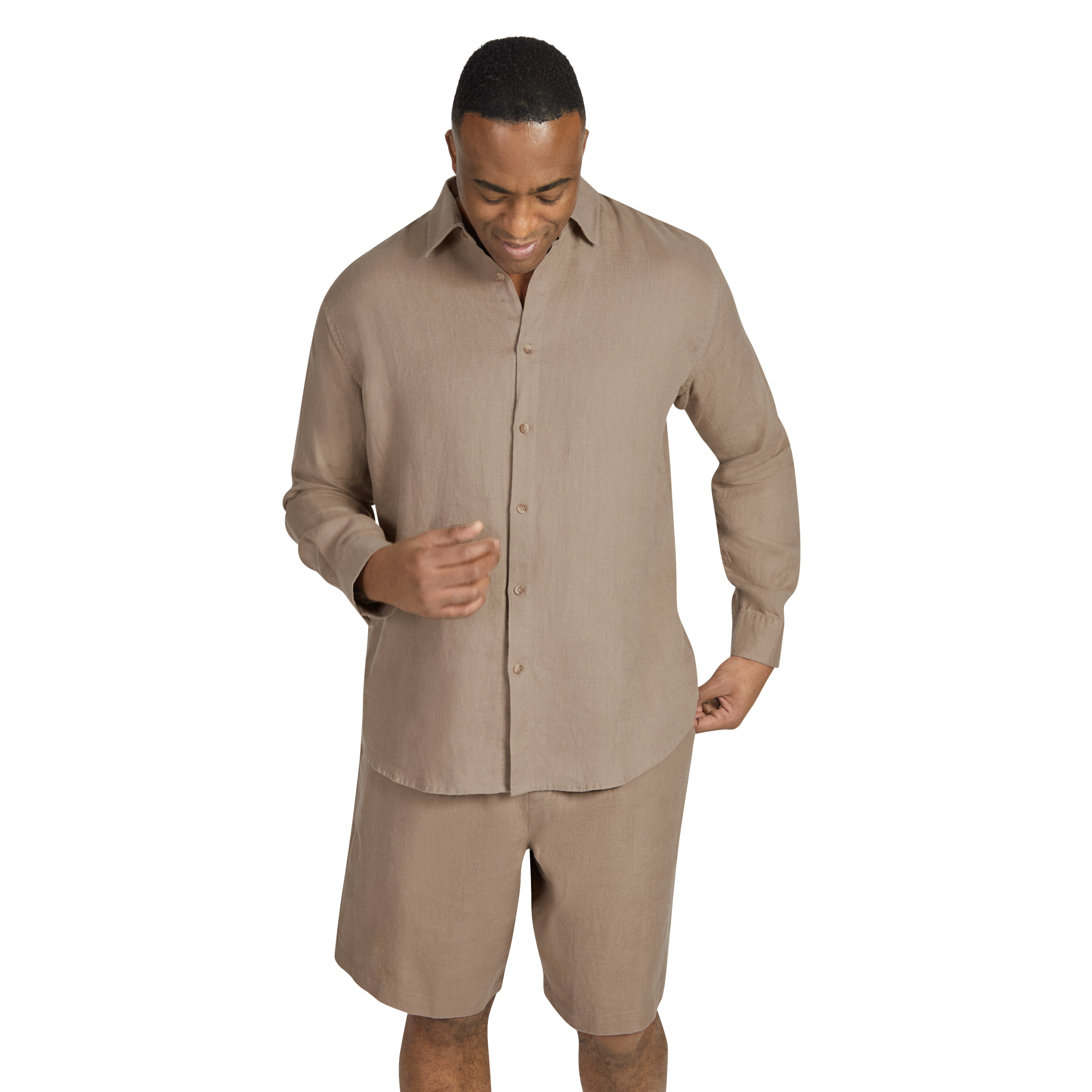 Biscuit Resort Relaxed Fit Linen Shirt