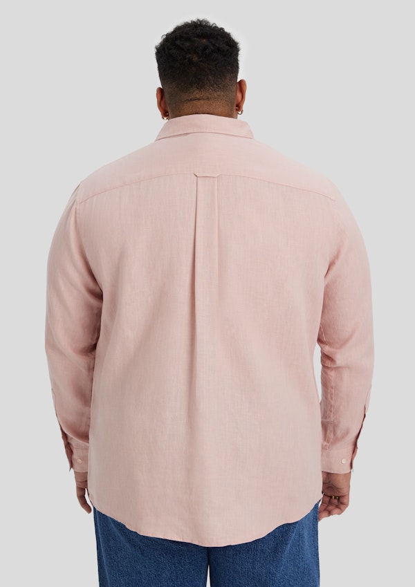 Blush Resort Relaxed Fit Linen Shirt