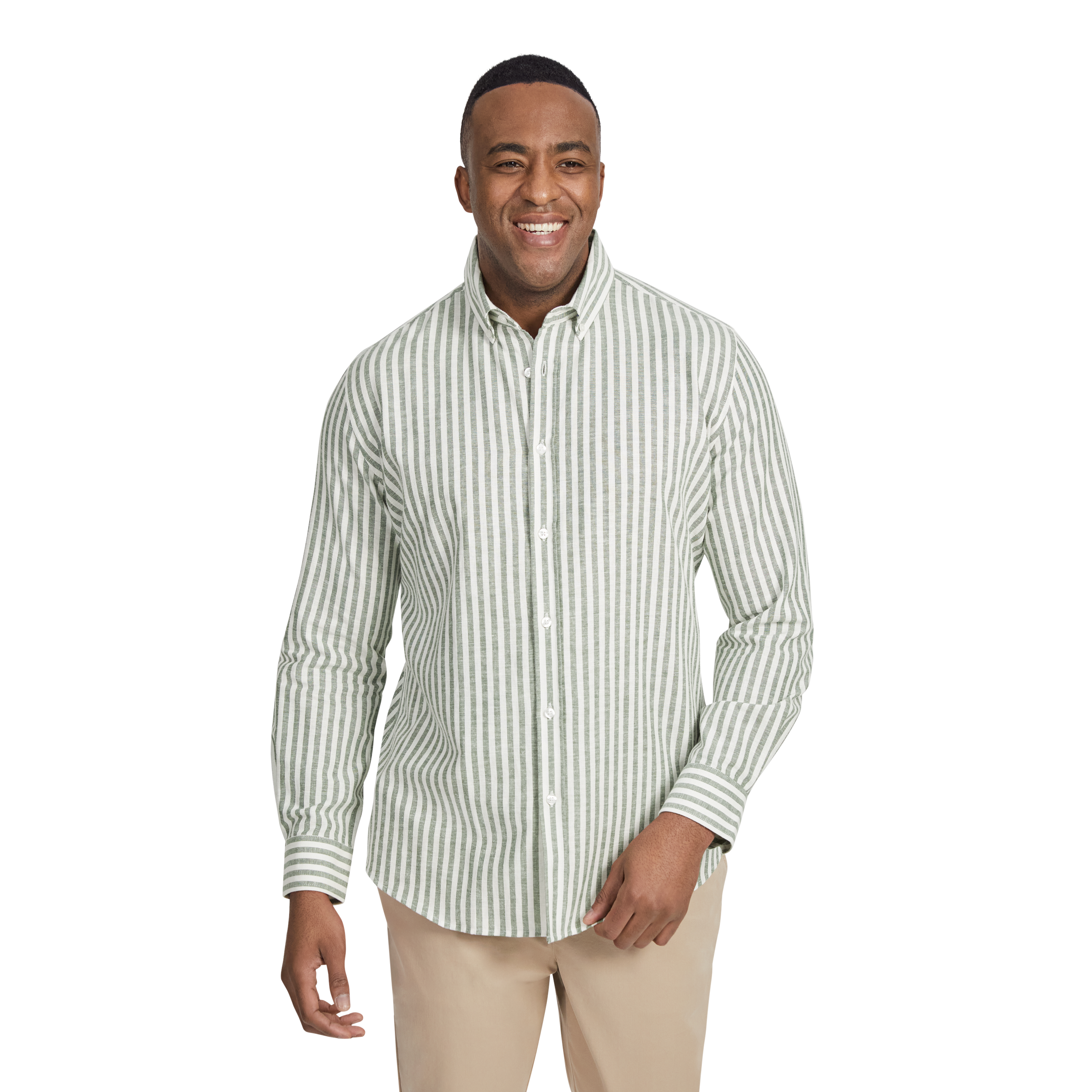 HOLIDAY STRIPE LINEN SHIRT