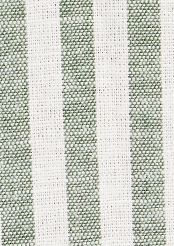 Cilantro Holiday Stripe Linen Shirt