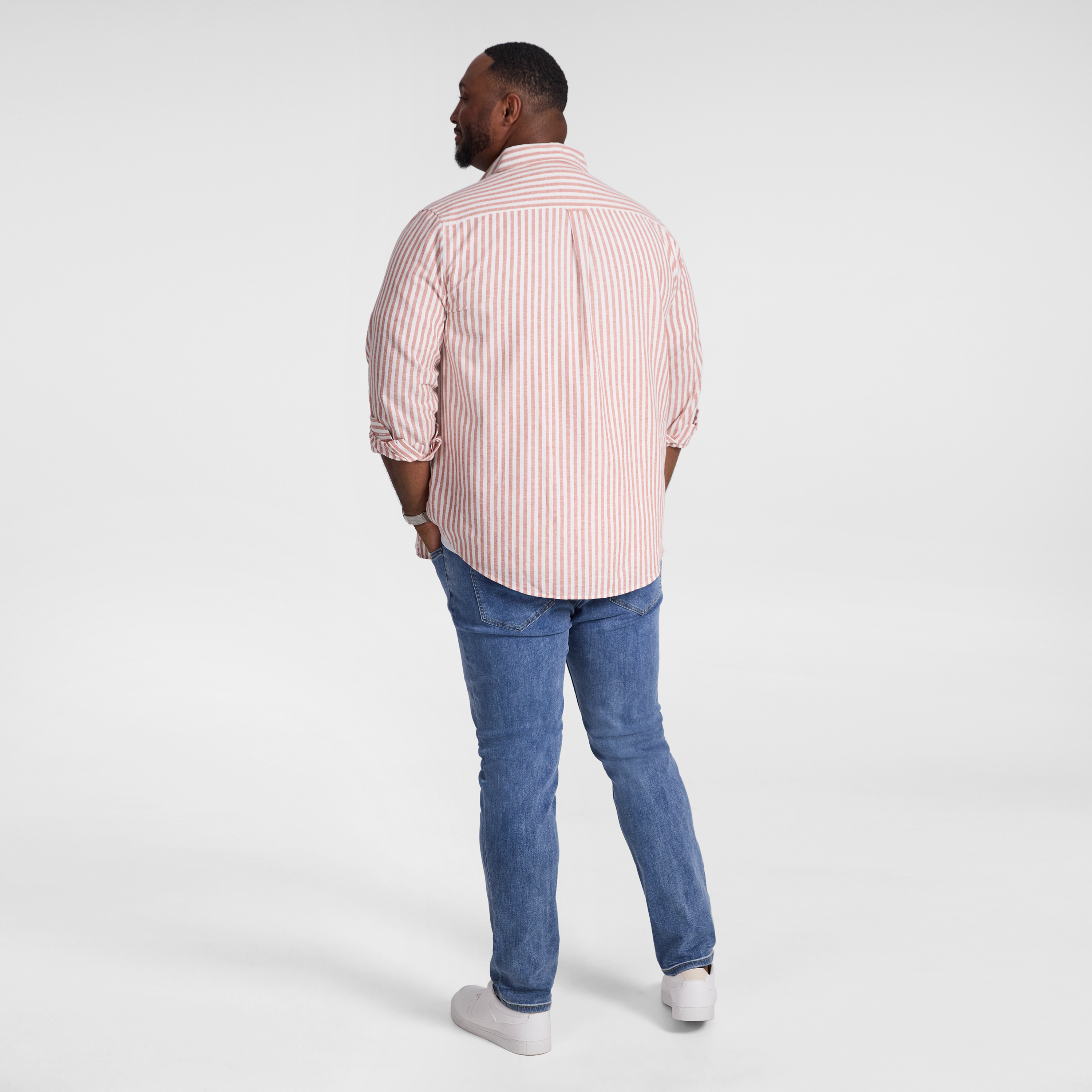 Clay Holiday Stripe Linen Shirt