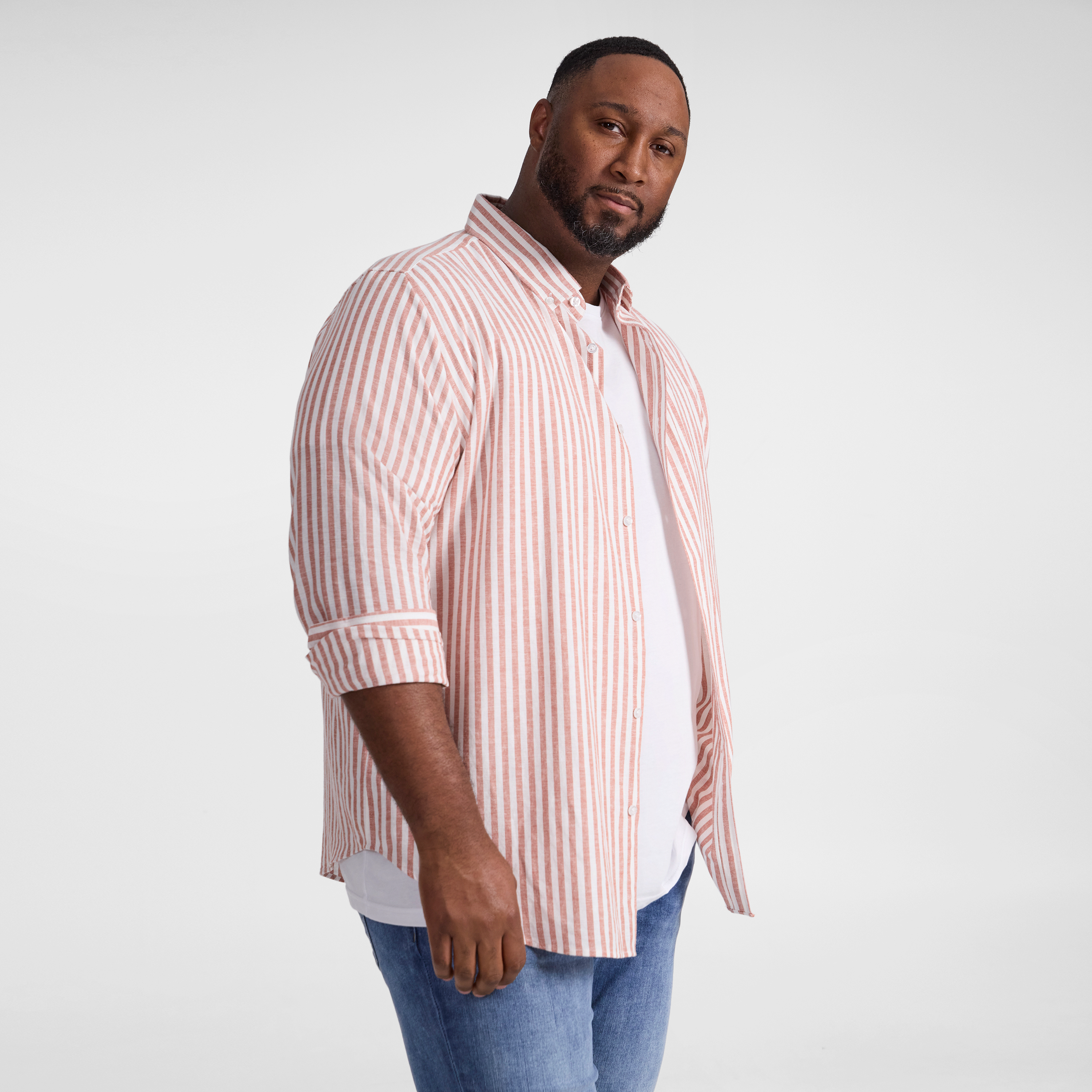 Clay Holiday Stripe Linen Shirt