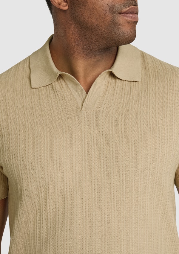 Sand Felix Knitted Polo