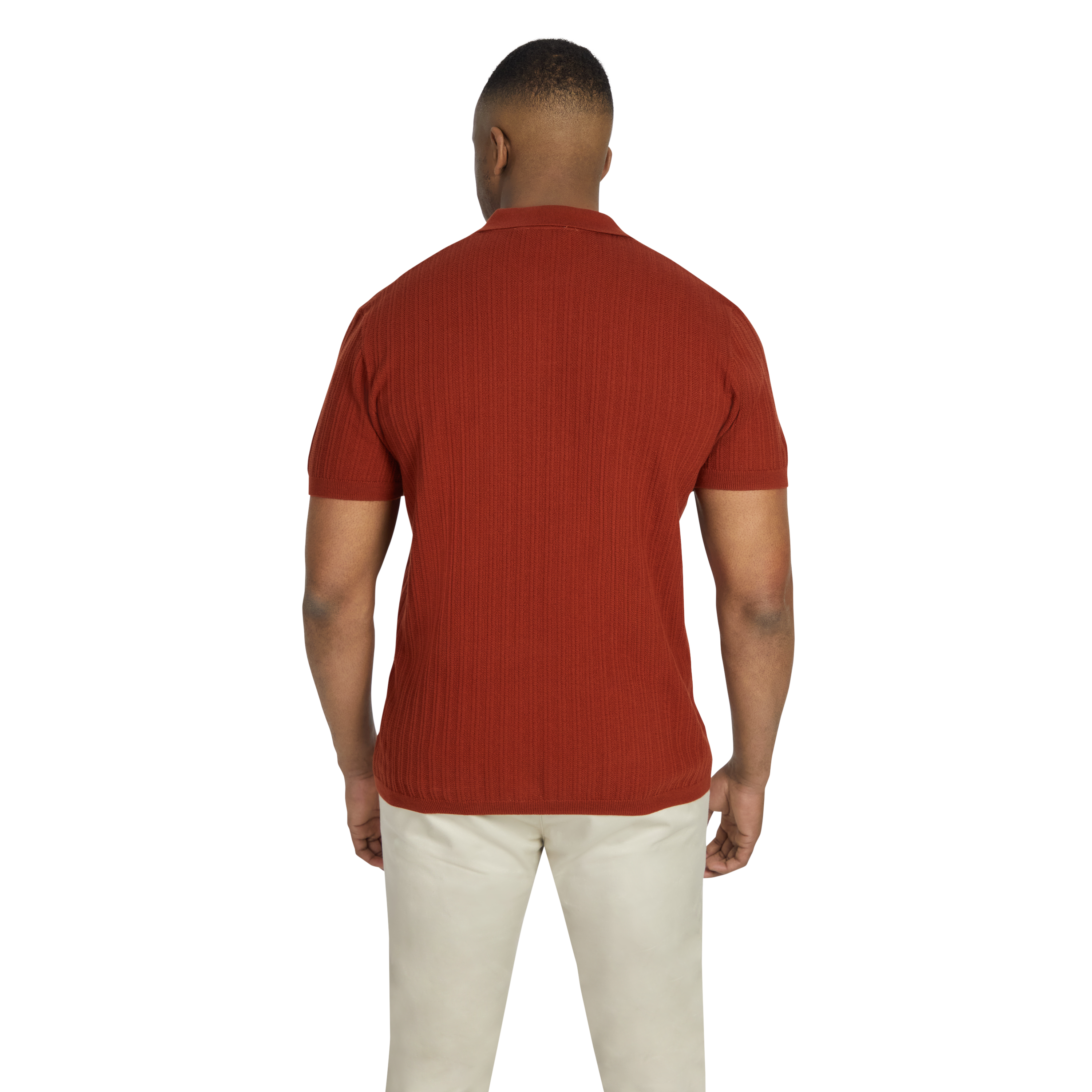 Terracotta Felix Knitted Polo