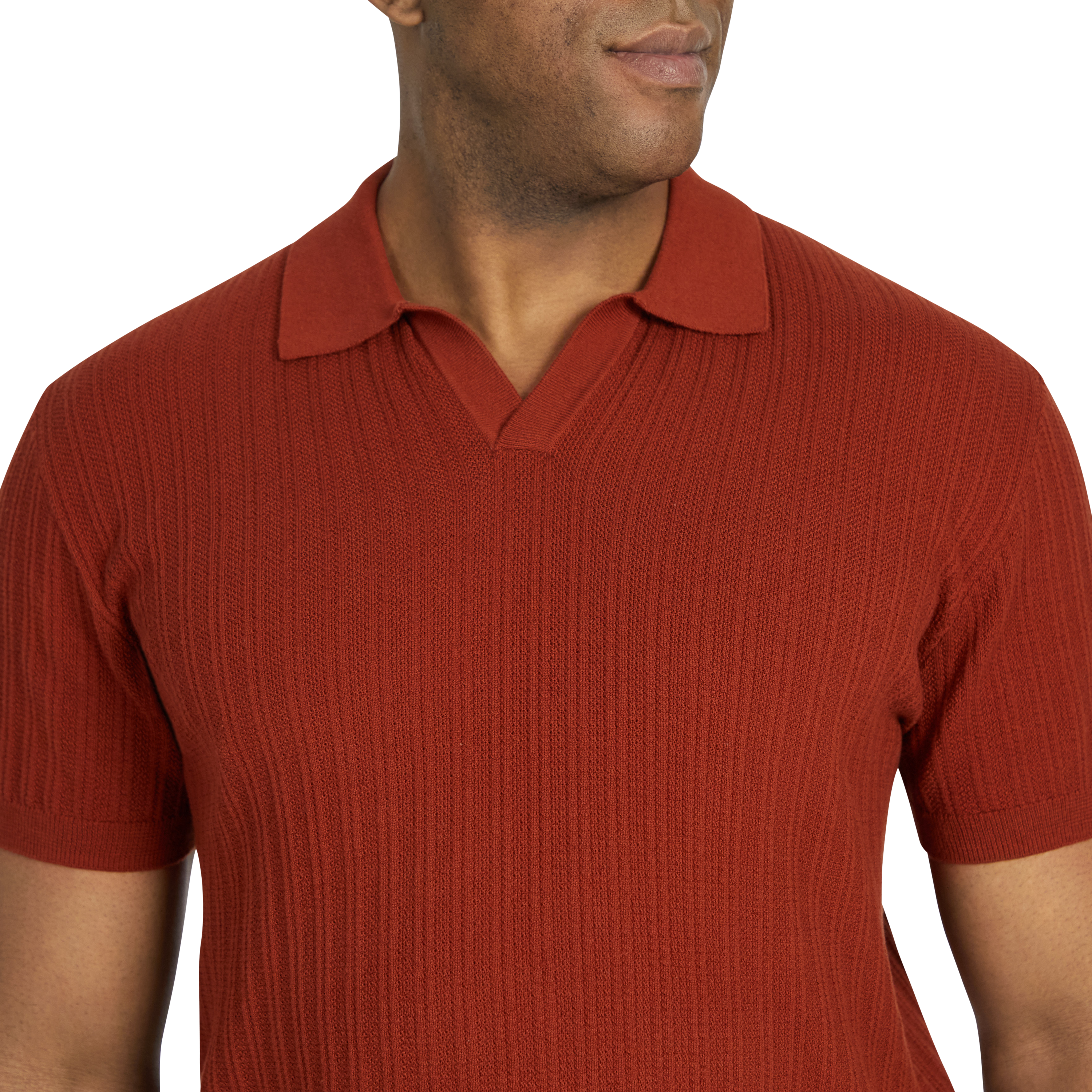 Terracotta Felix Knitted Polo