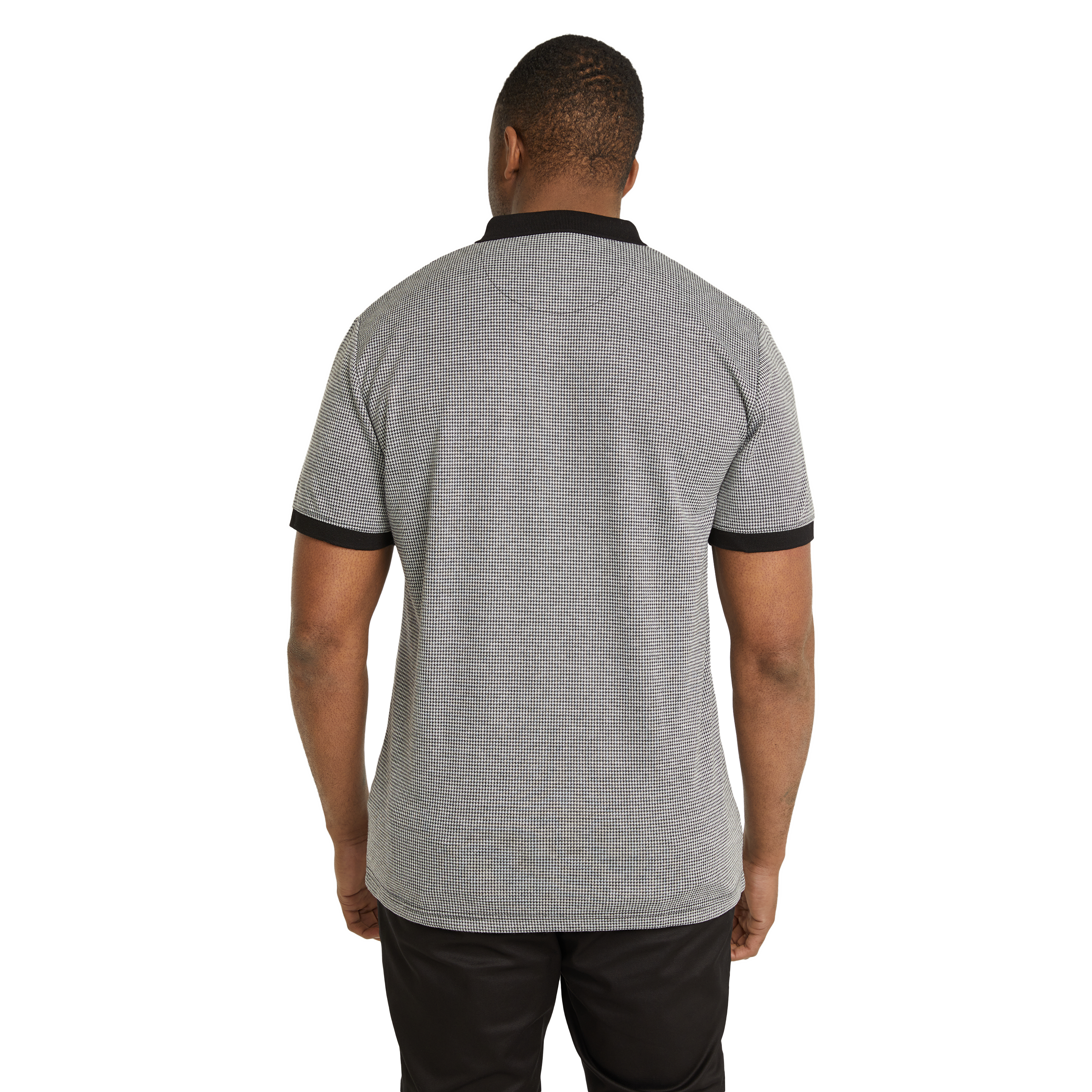 Black Colby Jacquard Polo