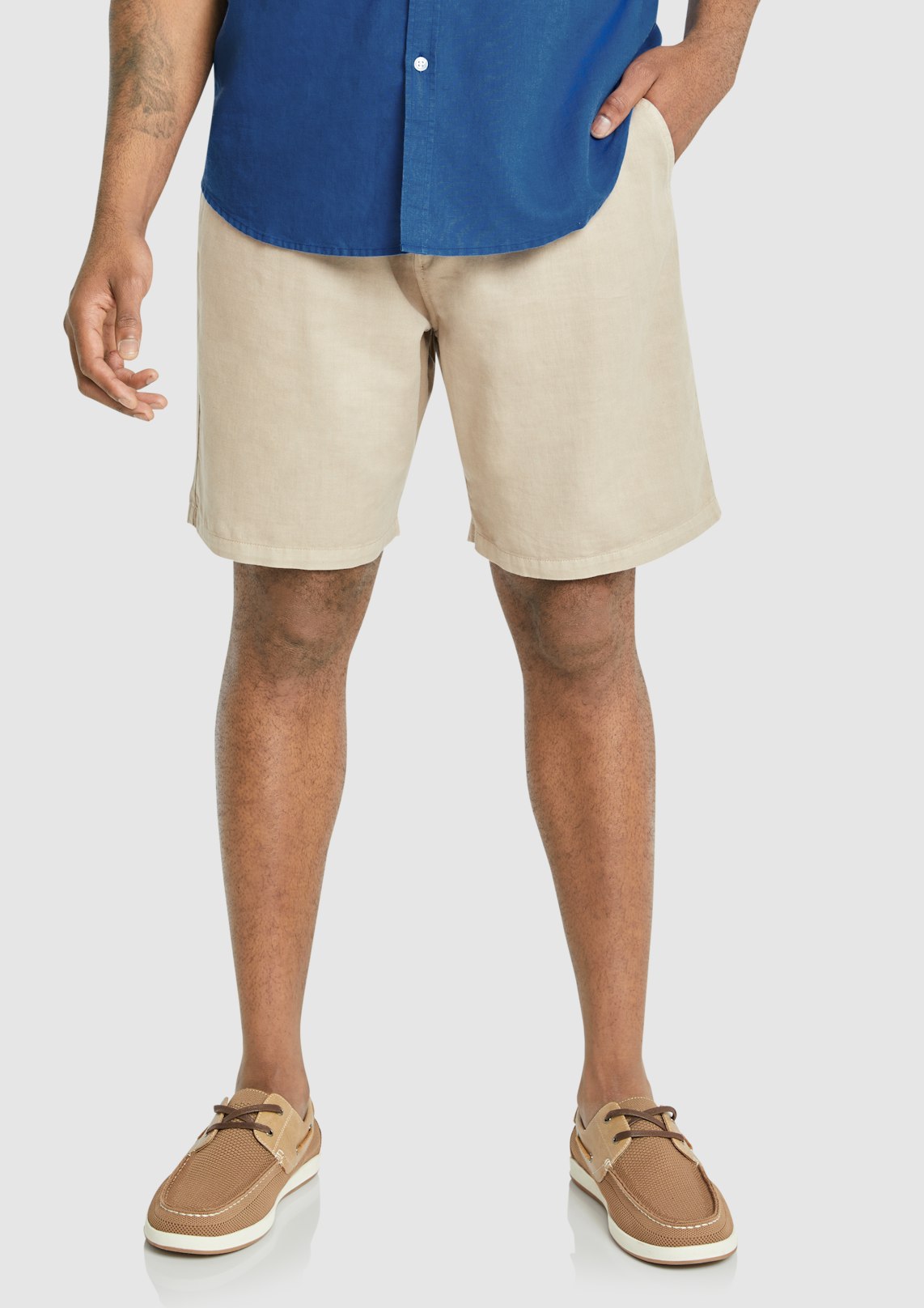 Milos Pleat Linen Short