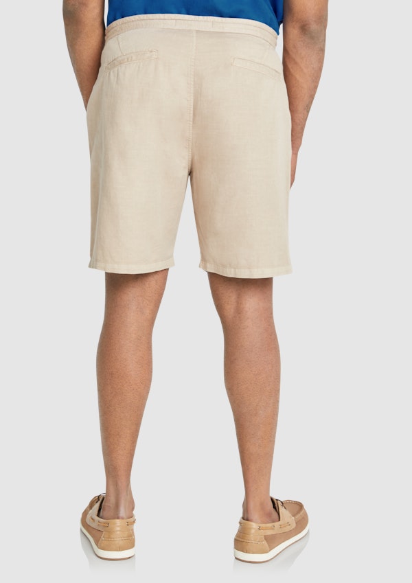 Biscuit Milos Pleat Linen Short