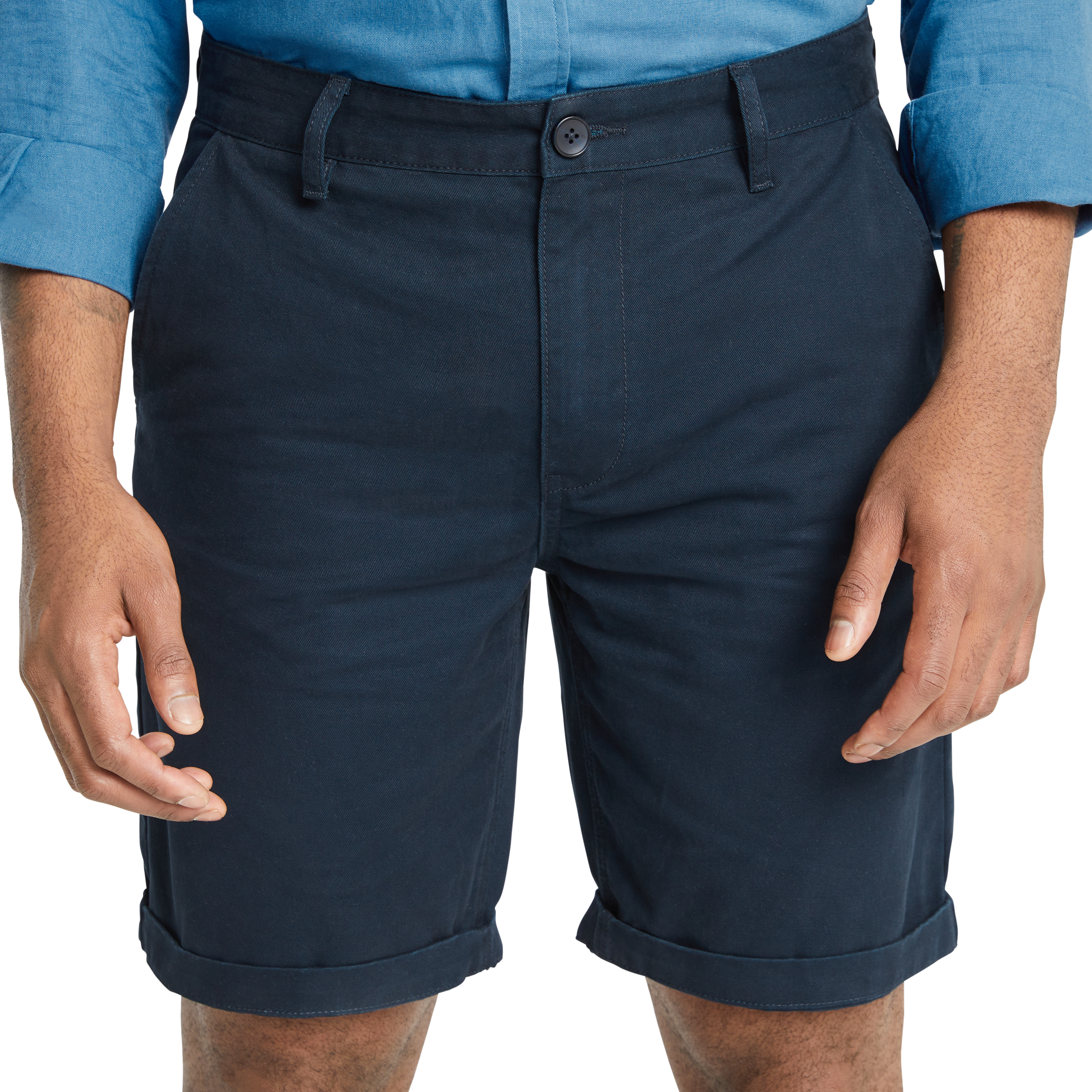 Navy Bale Twill Chino Short