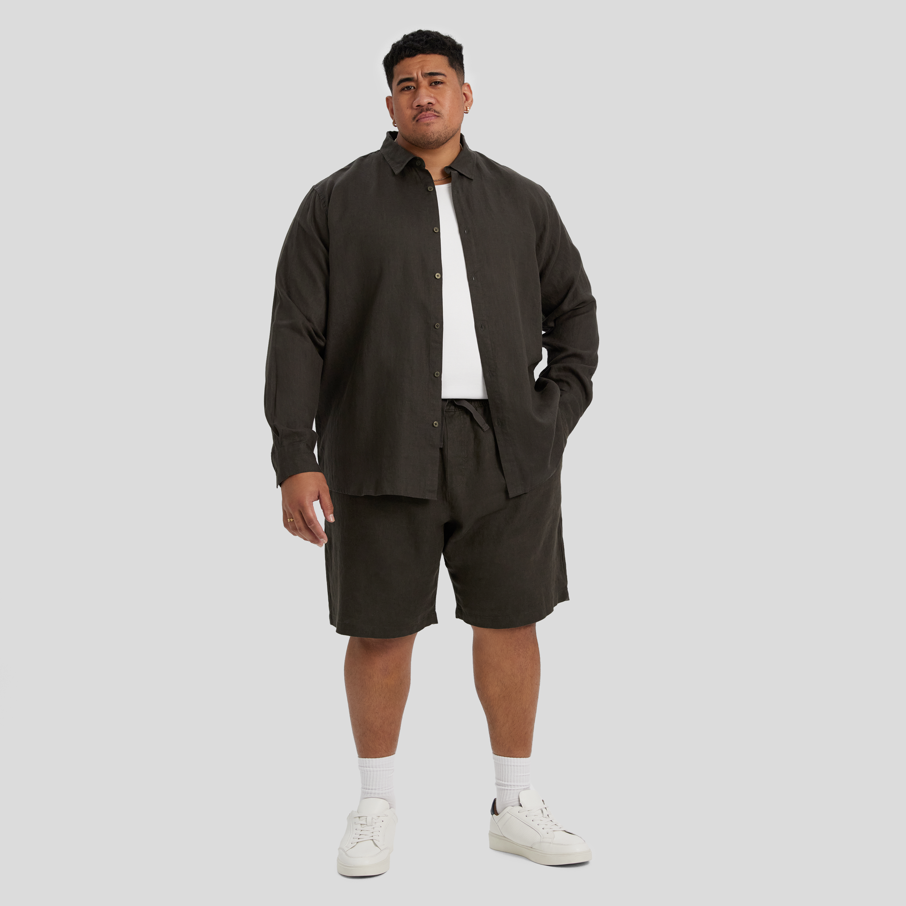 Army Resort Linen Short