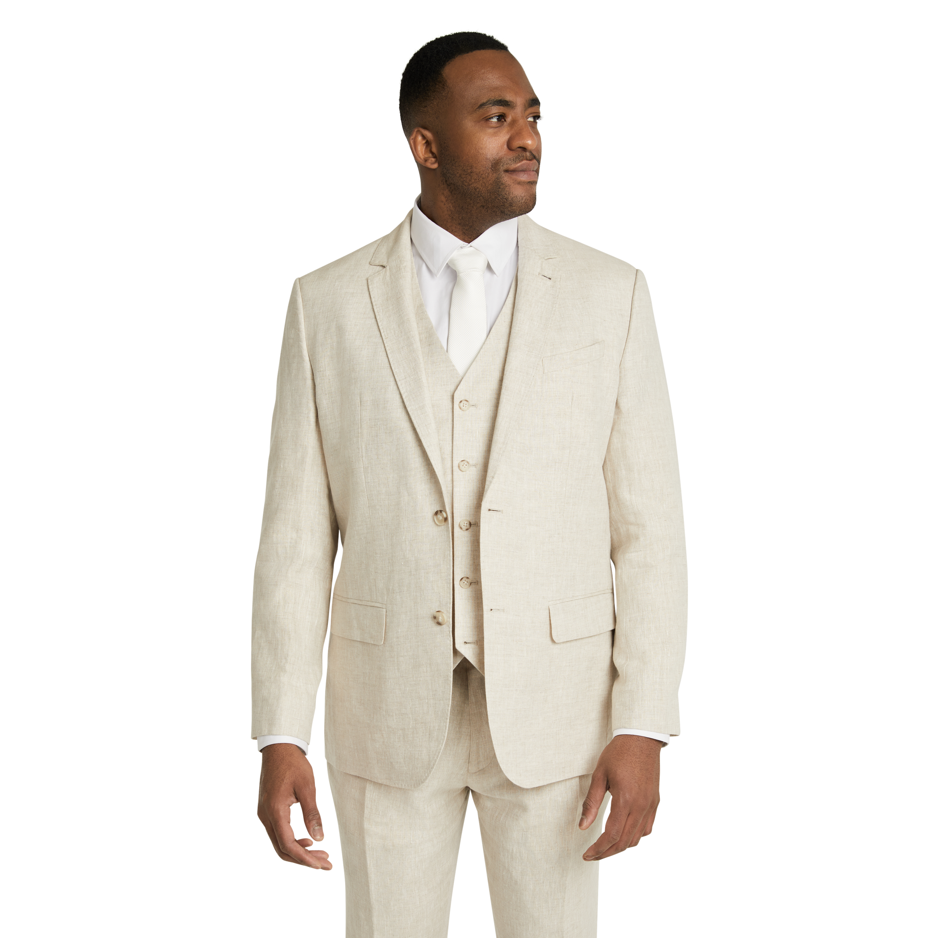 Buy Mens White Casual Linen Tailored Suit Jacket Blazer Long Sleeve  Two-Button Lightweight Summer Sport Coat at Amazon.in