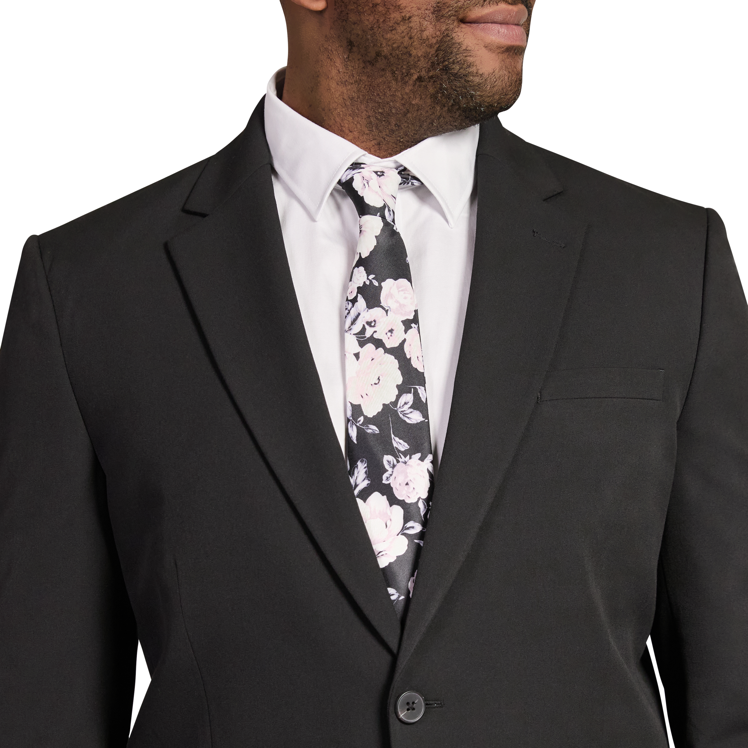 Black Tanner Stretch Suit Jacket