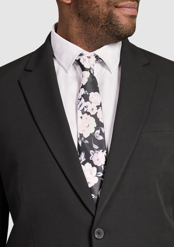 Black Tanner Stretch Suit Jacket