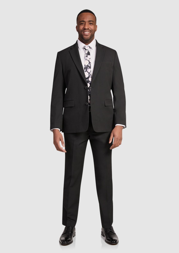 Black Tanner Stretch Suit Jacket