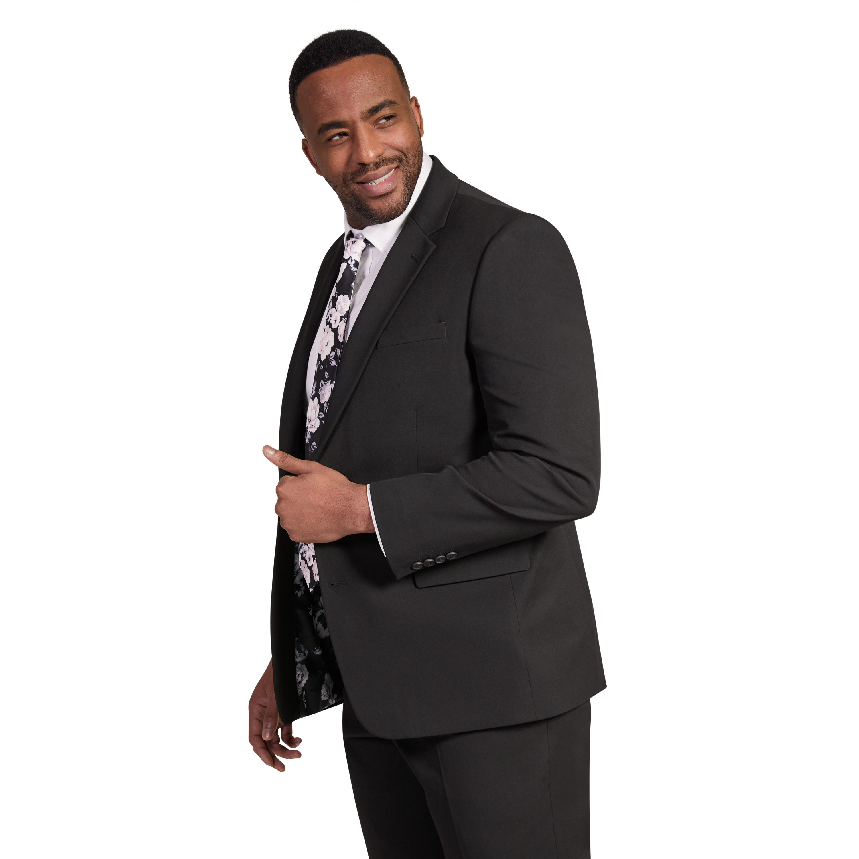 Black Tanner Stretch Suit Jacket