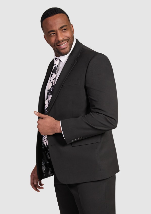 Black Tanner Stretch Suit Jacket