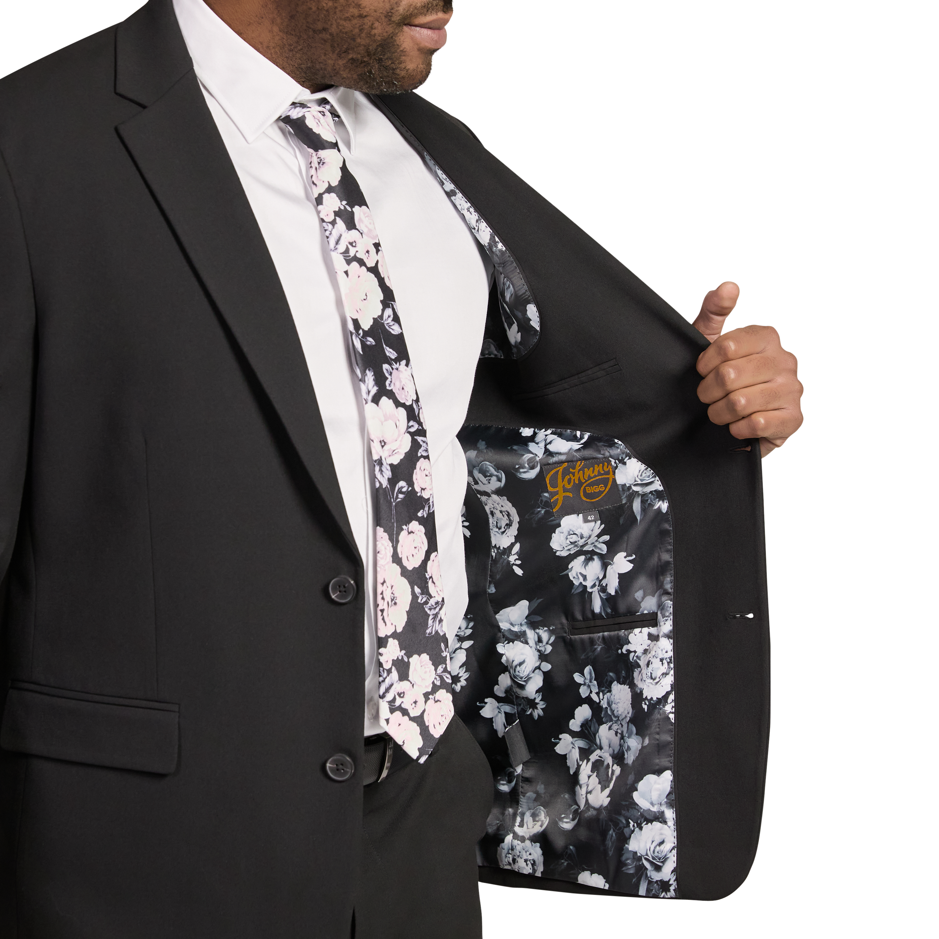 Black Tanner Stretch Suit Jacket