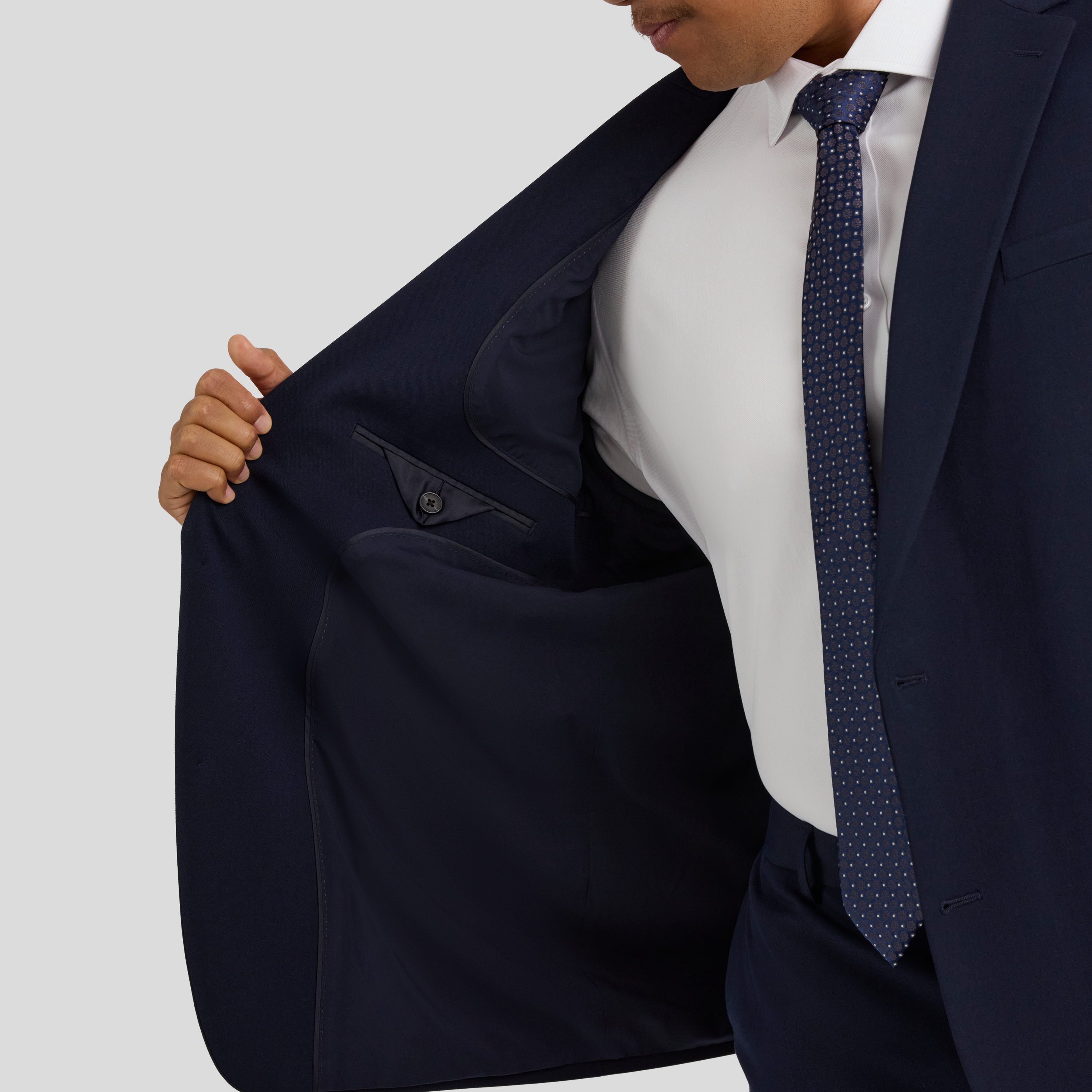 Navy Tanner Stretch Suit Jacket