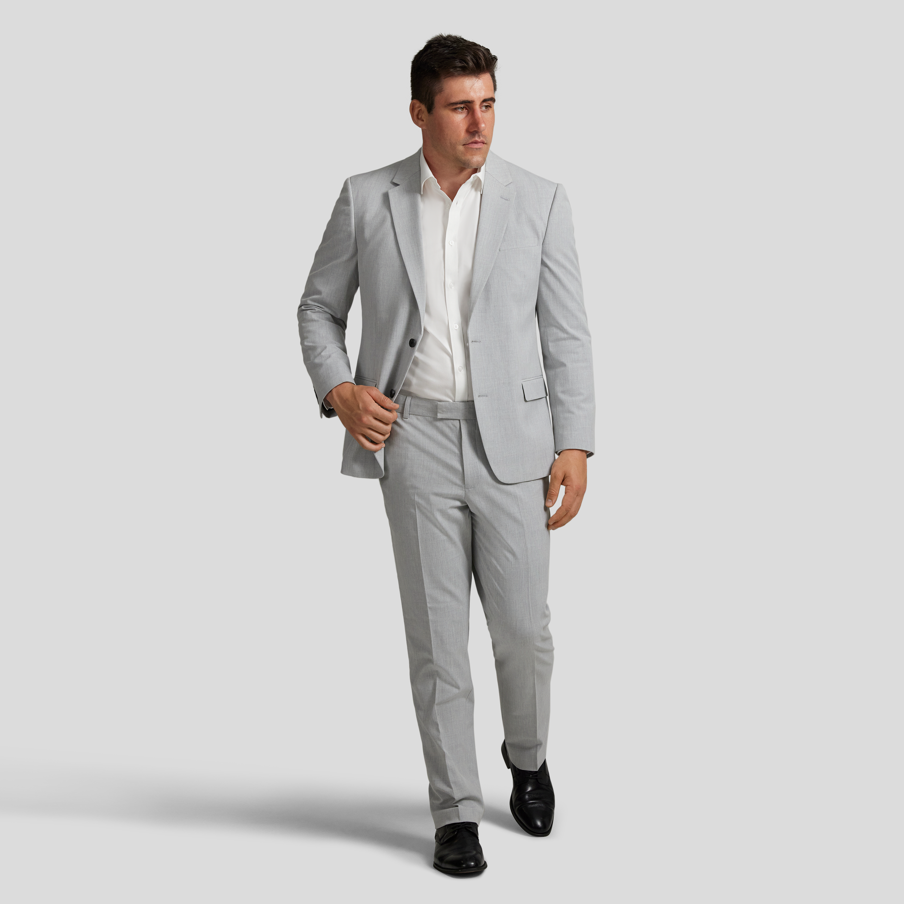 Silver Tanner Stretch Suit Jacket
