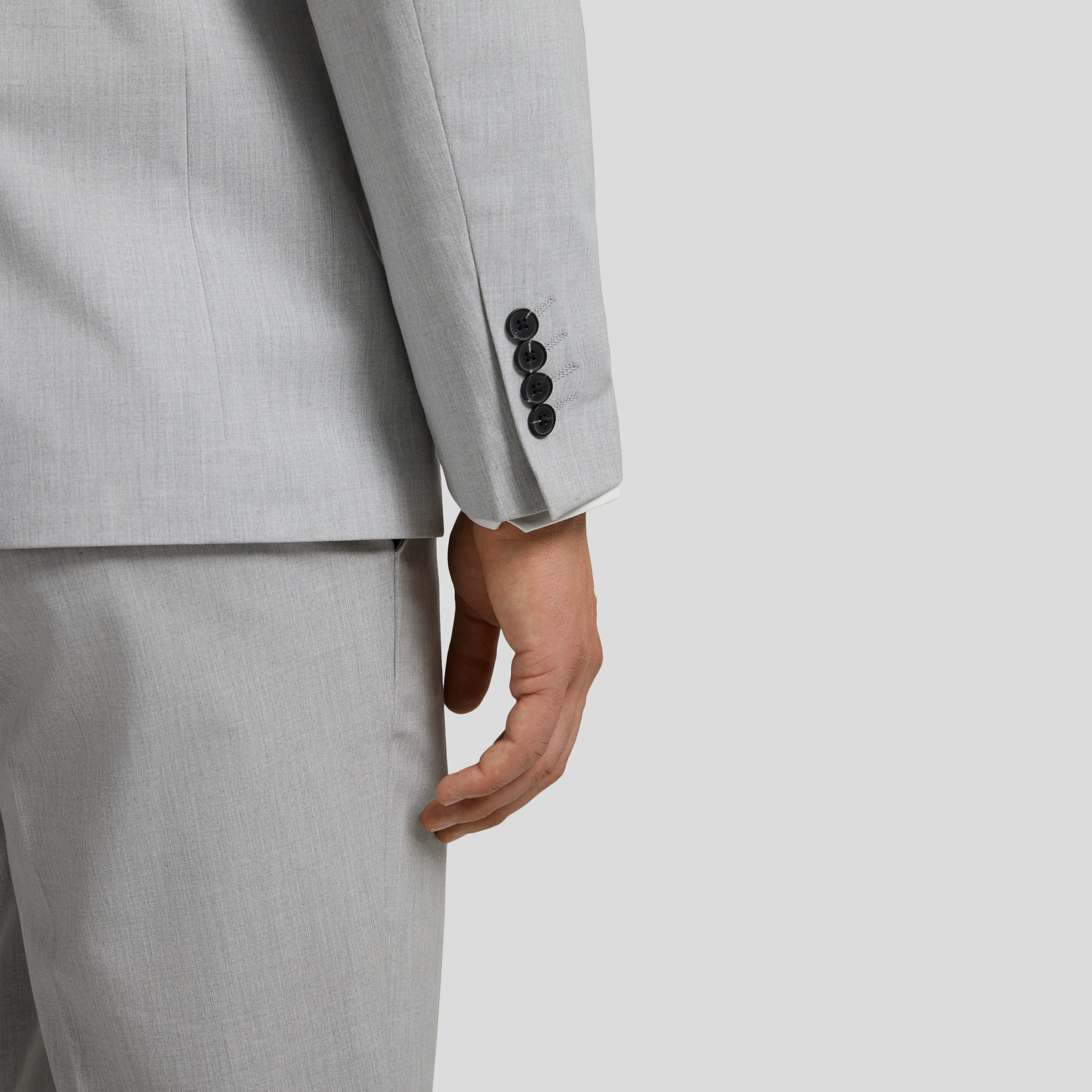 Silver Tanner Stretch Suit Jacket