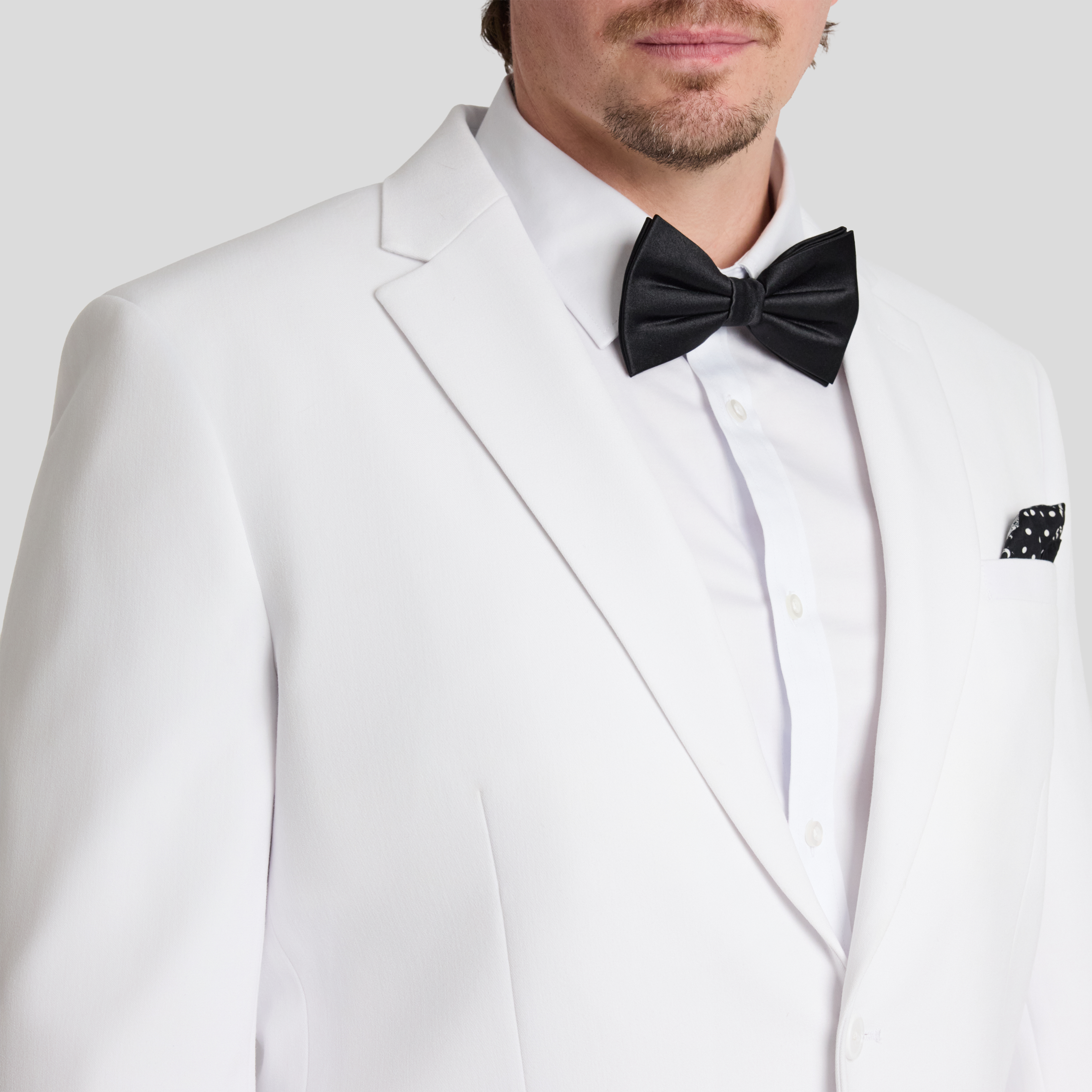 White Tanner Stretch Suit Jacket