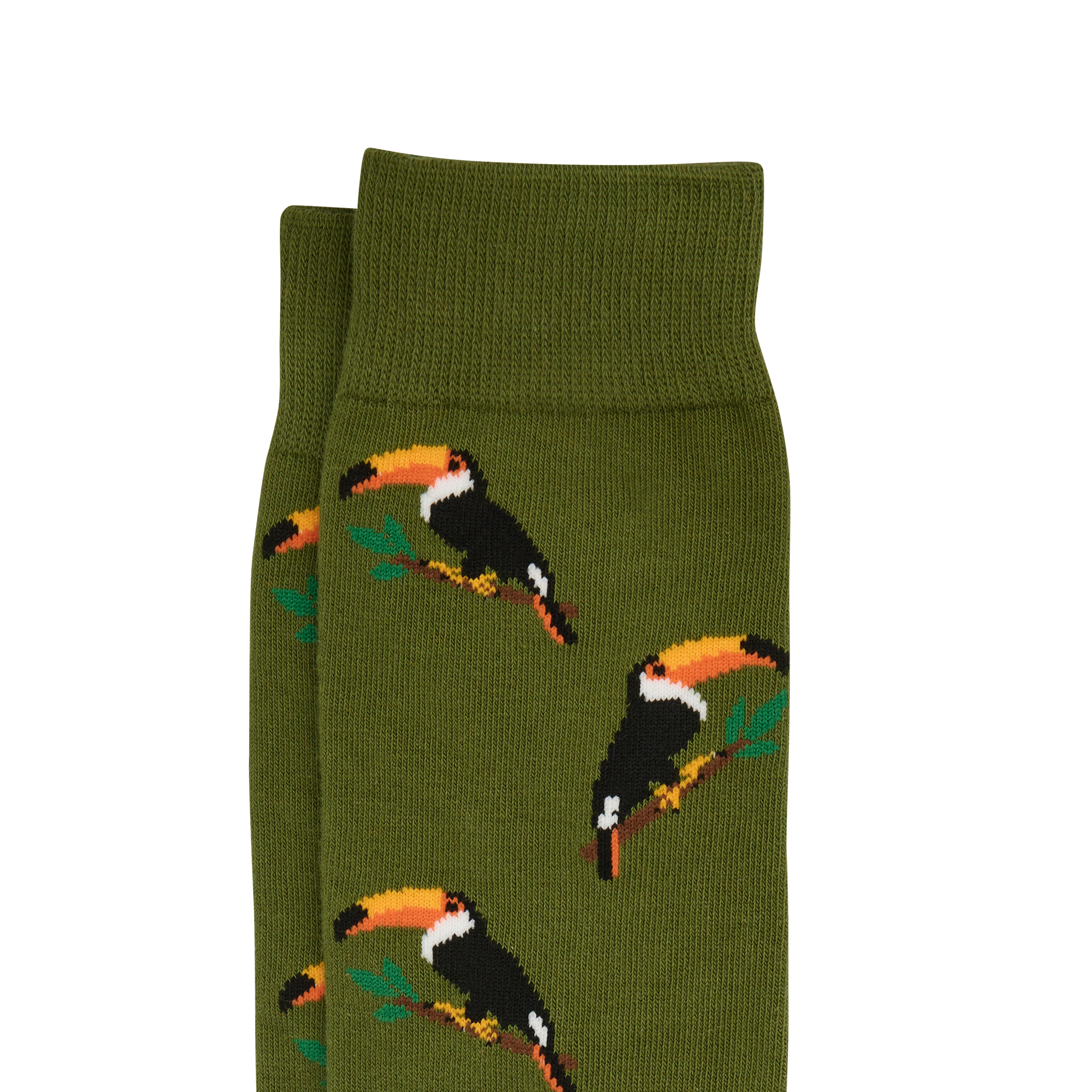 Green Toucan Fancy Sock