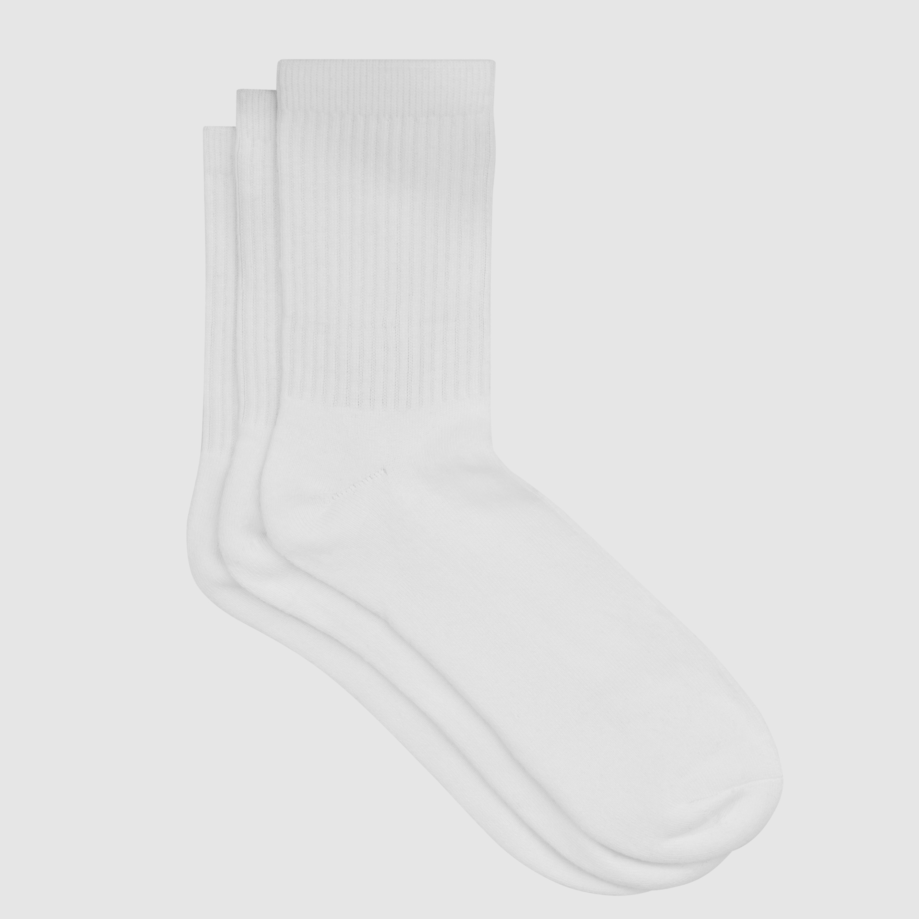 Yacht & Smith Men's 28 Inch Cotton Tube Sock Solid White Size 10