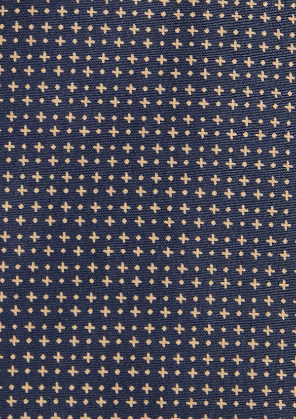 Navy Earle Micro Print Shirt