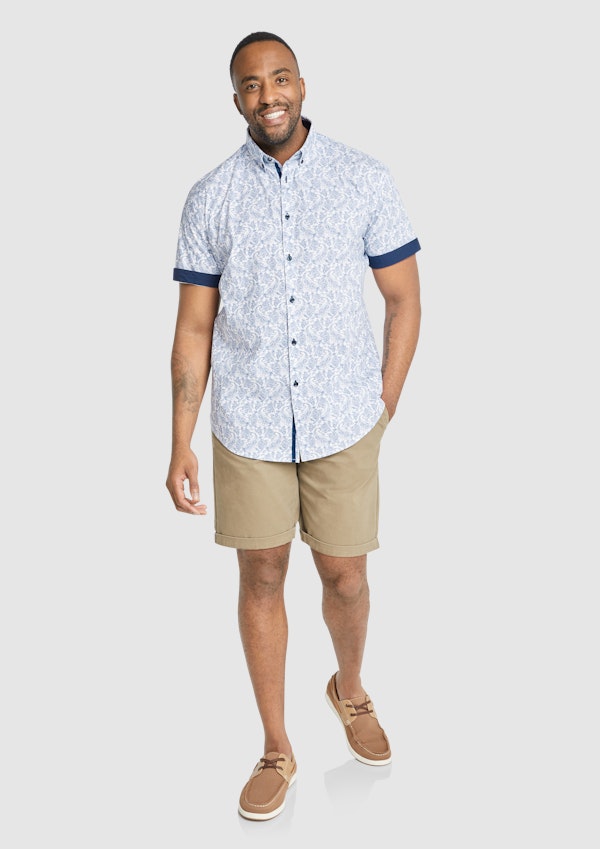 White Barron Paisley Shirt