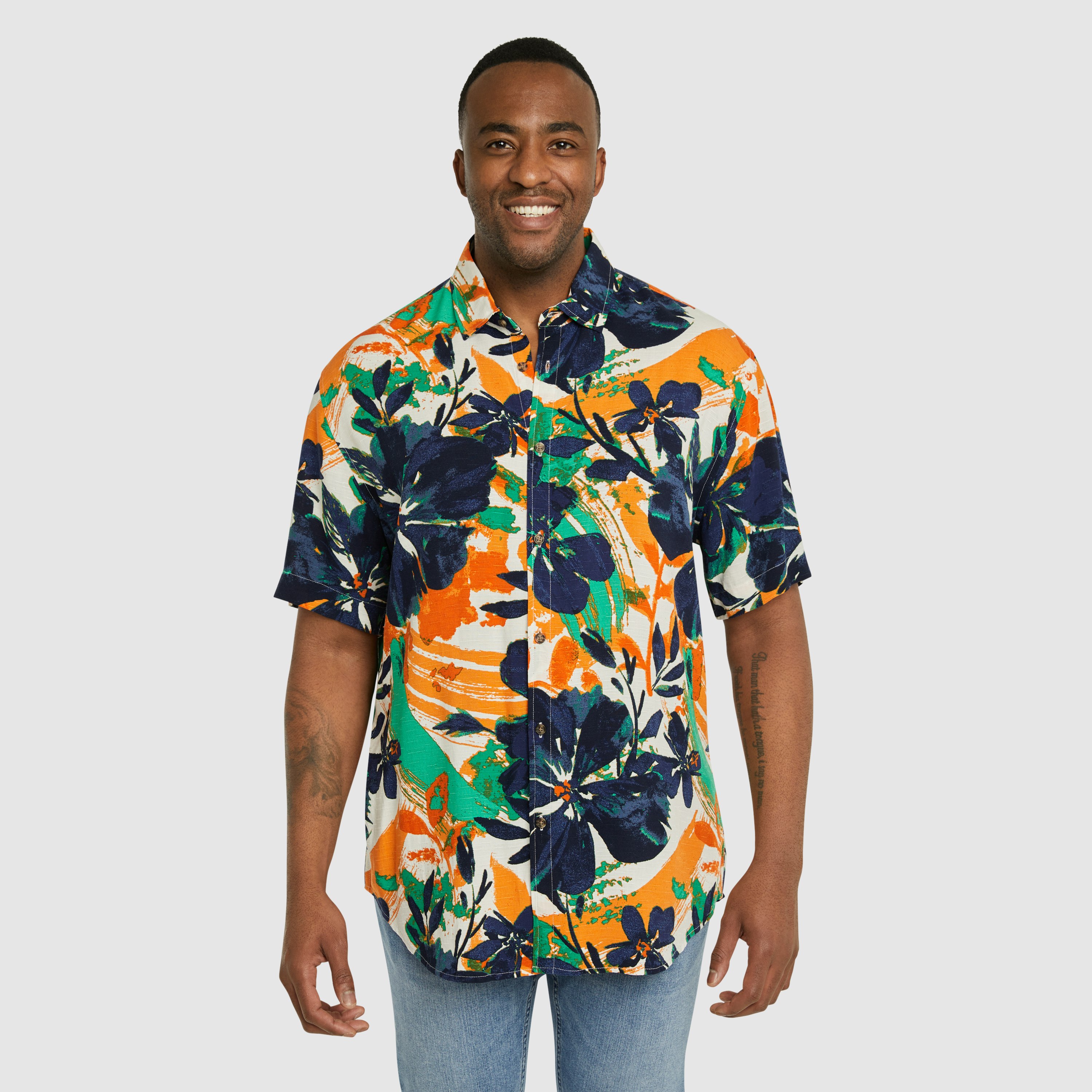 Green Honduras Floral Shirt 