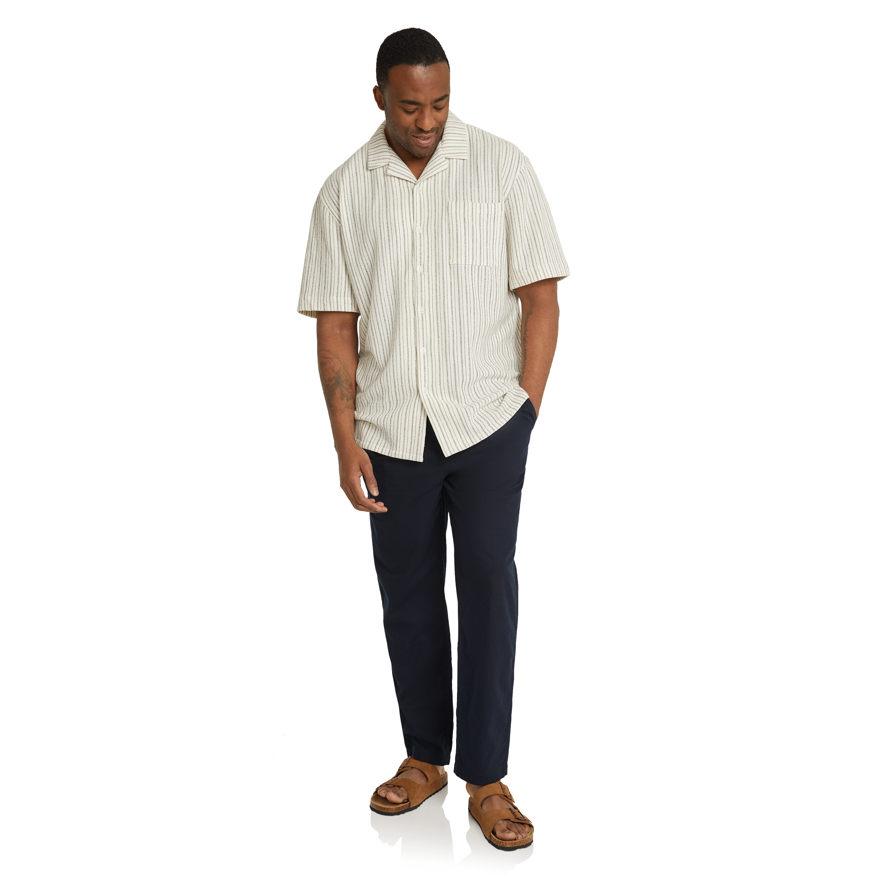 Cream Hooper Relaxed Fit Knit Shirt