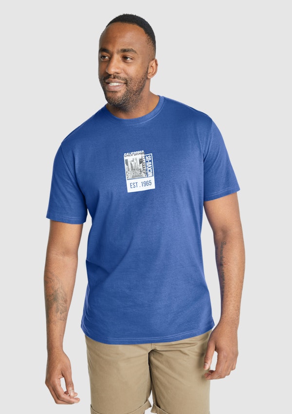 Santorini California Crew Neck Tee