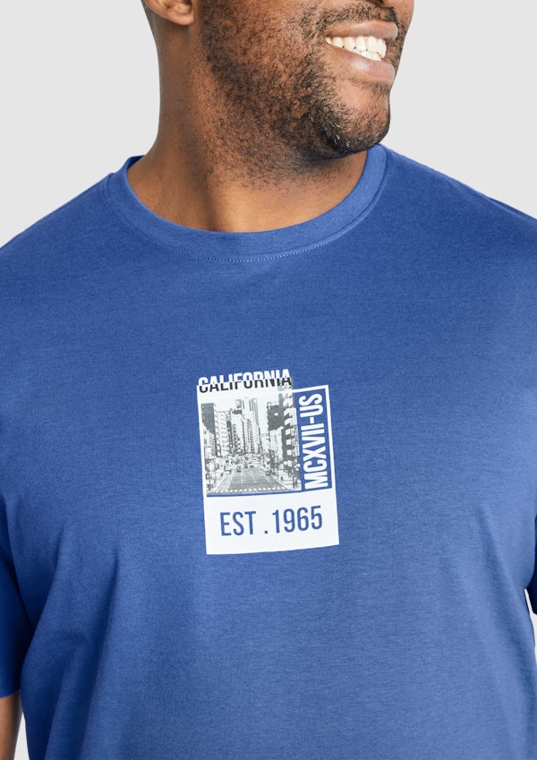 Santorini California Crew Neck Tee