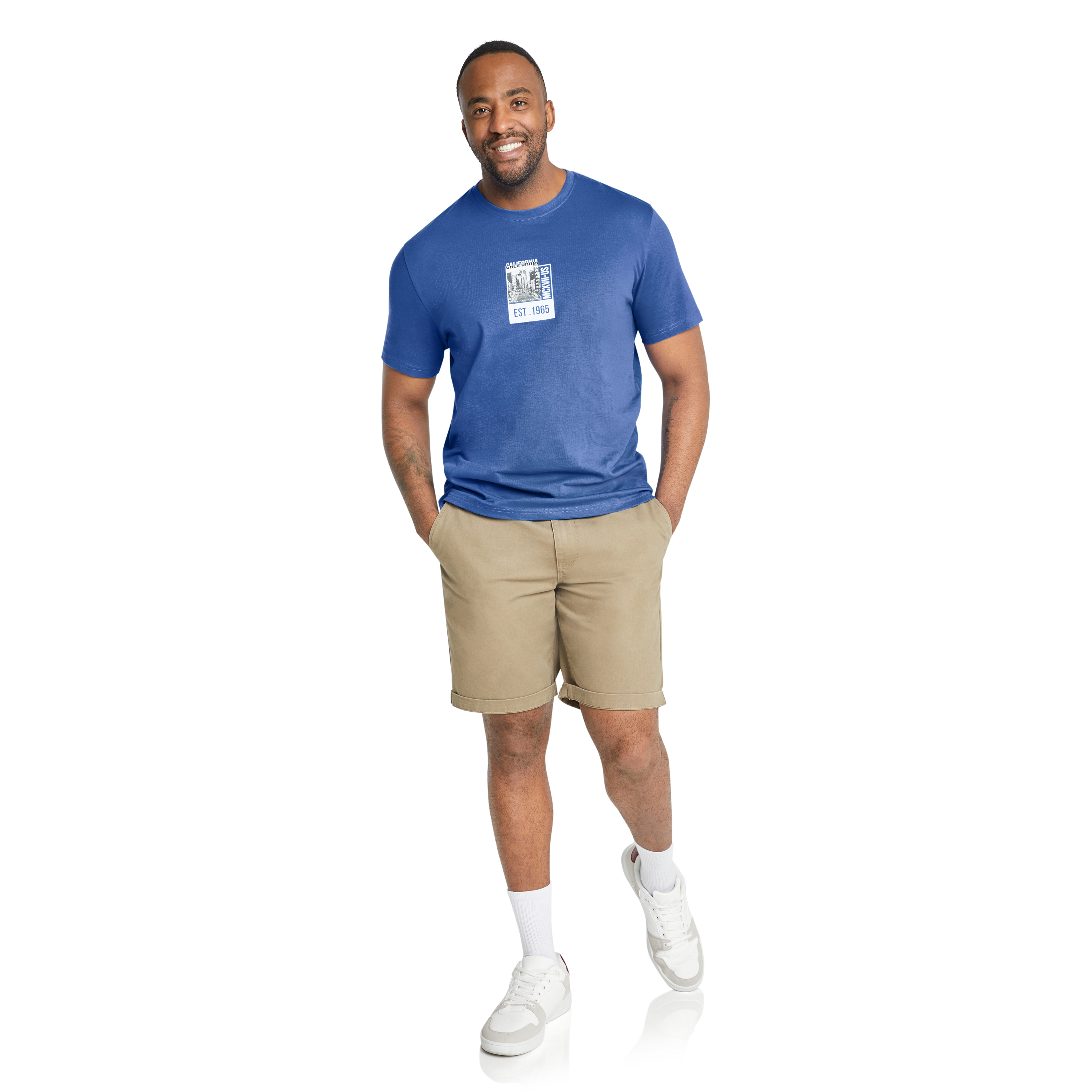 Santorini California Crew Neck Tee