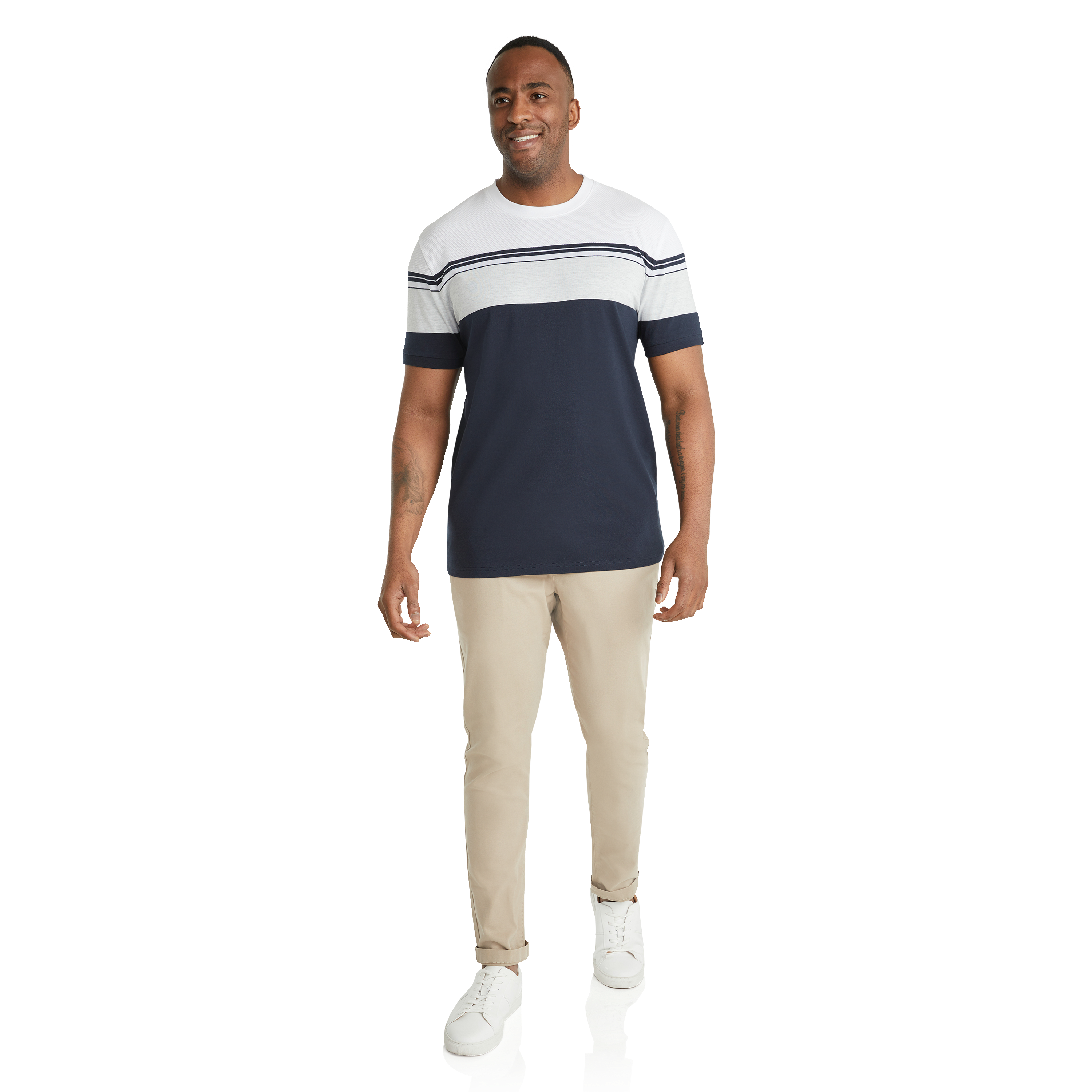 Ink Joe Textured Stripe Tee
