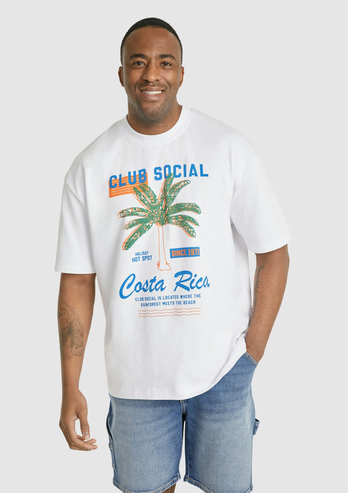 Bone Social Club Relaxed Fit Tee