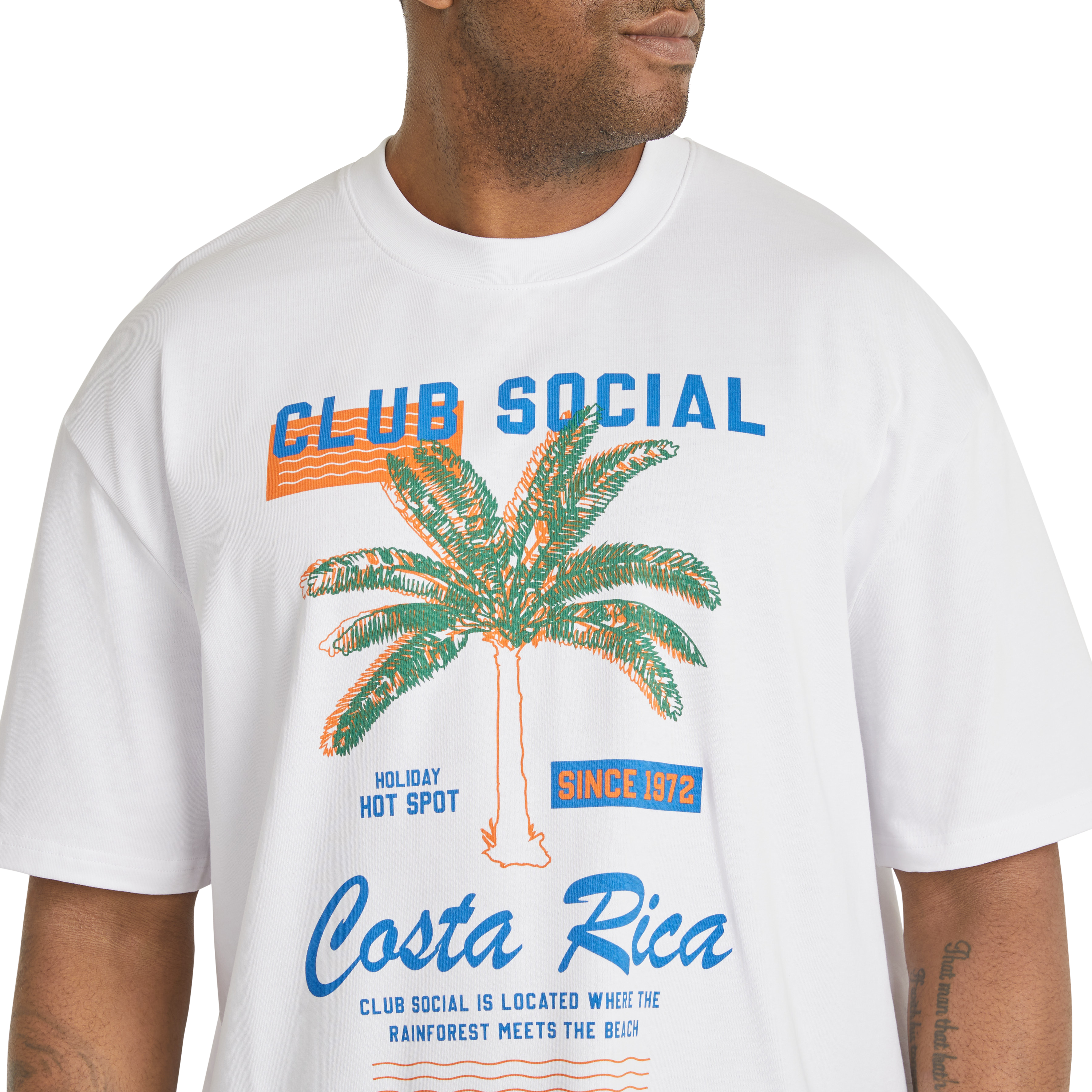 Bone Social Club Relaxed Fit Tee