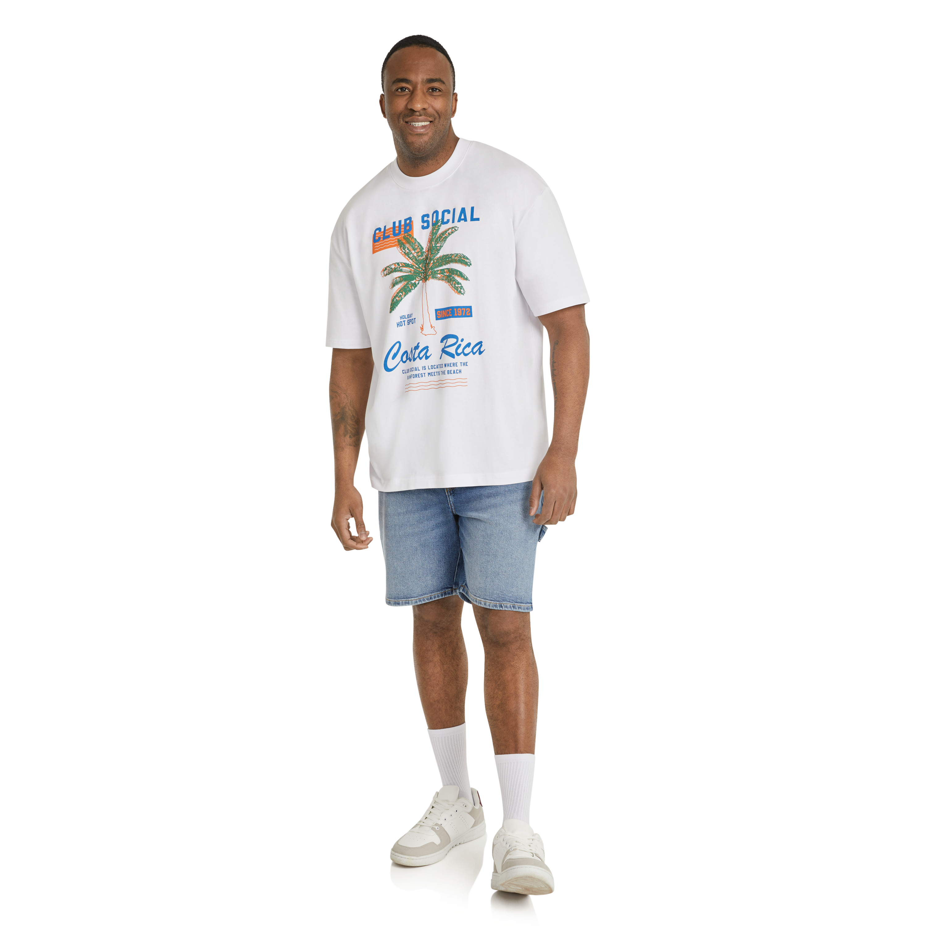 Bone Social Club Relaxed Fit Tee