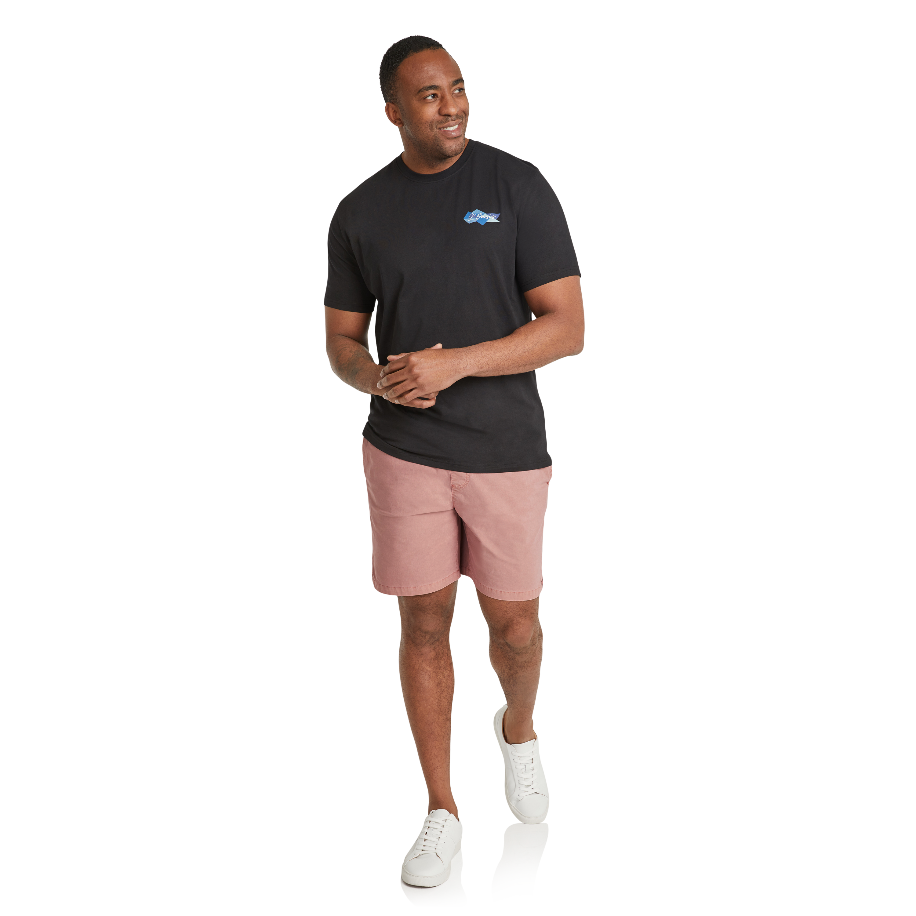 Black L'oasis Crew Neck Tee