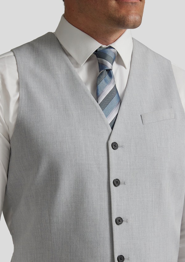 Silver Tanner Stretch Waistcoat